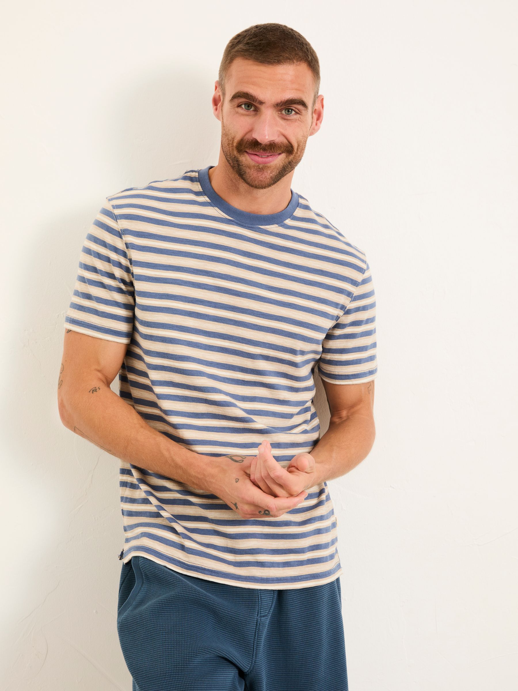 Perth Blue Denim Stripe Tshirt - Image 1 of 5