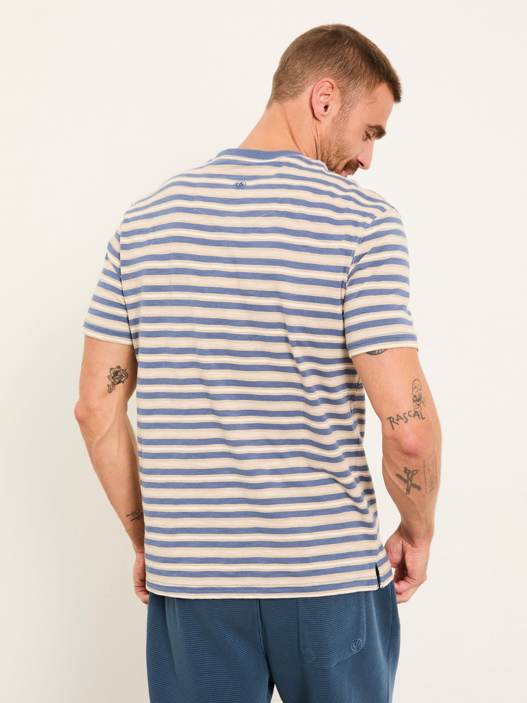 Perth Blue Denim Stripe Tshirt - Image 2 of 5