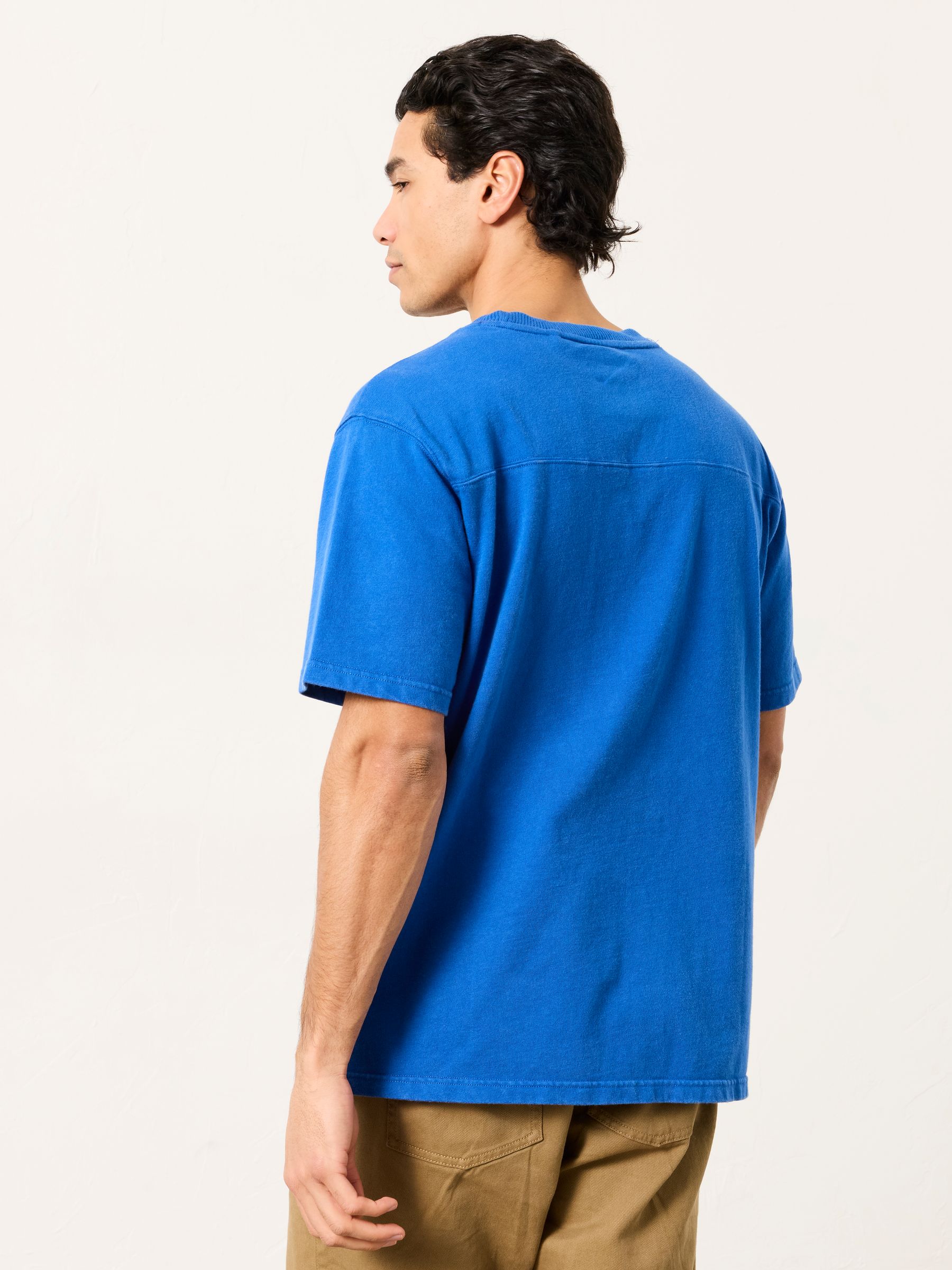 Alton Cobalt Blue Heavyweight Relaxed Fit T-Shirt - Image 2 of 7