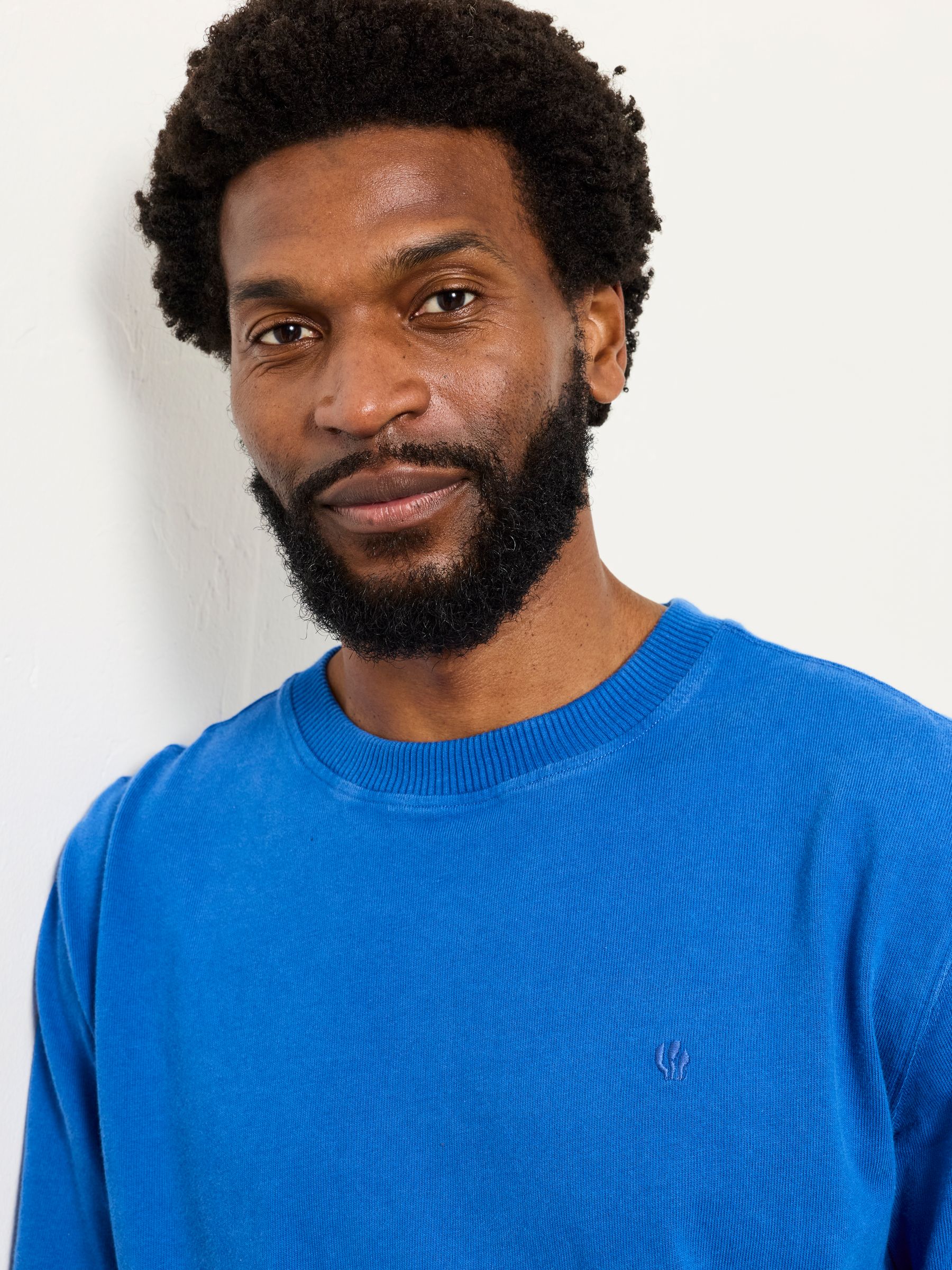 Alton Relaxed Fit Cobalt Blue Heavyweight T-Shirt | FatFace USA