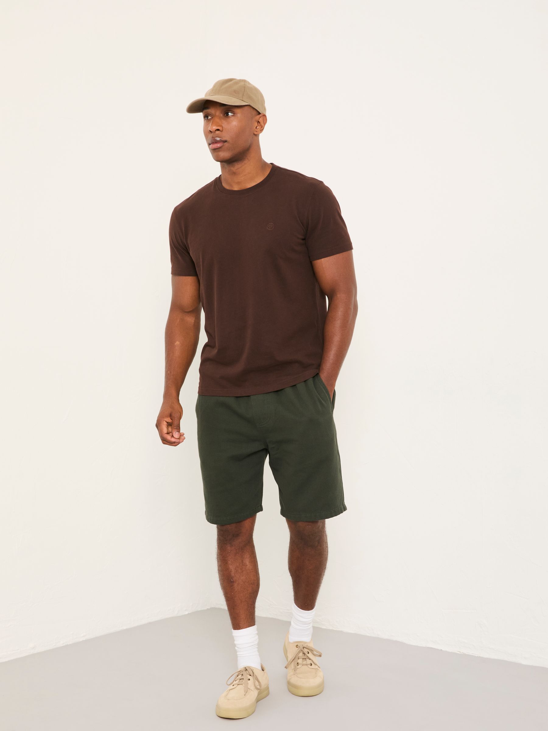 Lulworth Chocolate Brown Short Sleeve T-Shirt | FatFace USA