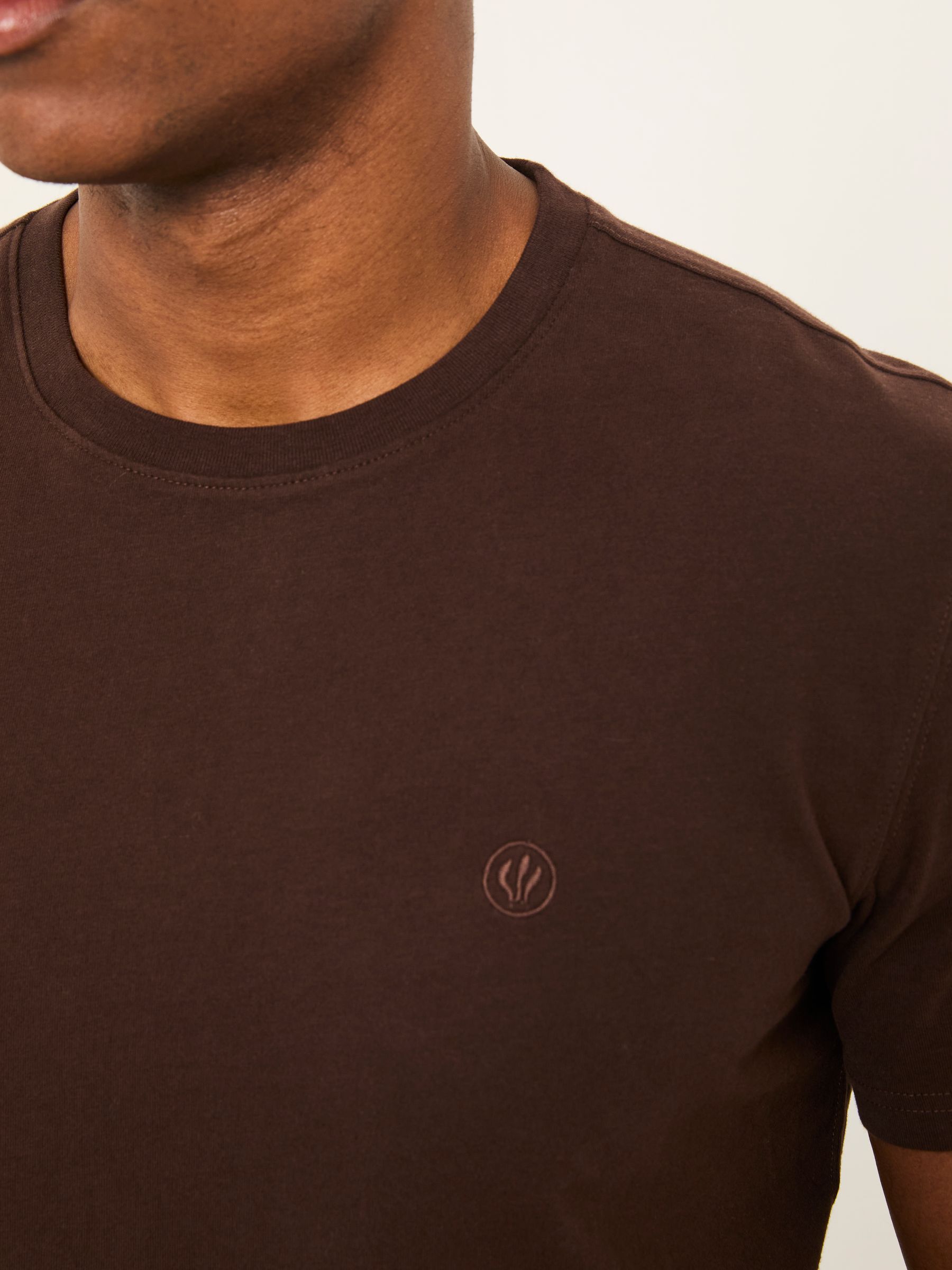 Lulworth Chocolate Brown Short Sleeve T-Shirt - Image 4 of 6