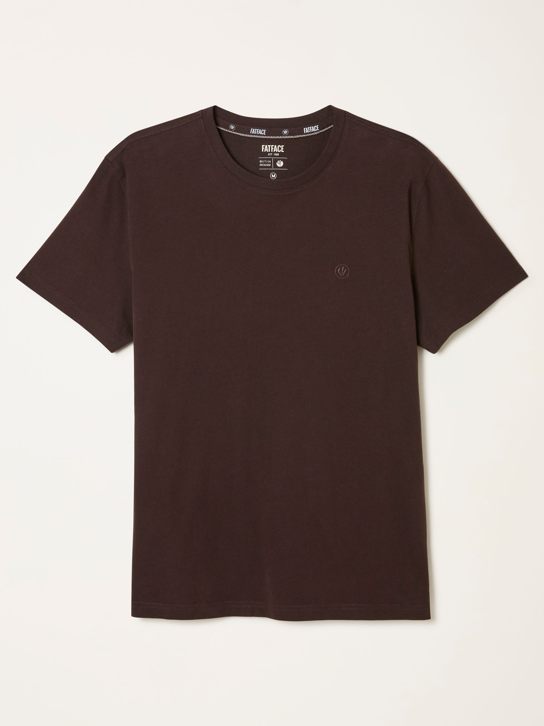 Lulworth Chocolate Brown Short Sleeve T-Shirt - Image 6 of 6 Lulworth Chocolate Brown Short Sleeve T-Shirt - Image 6 of 6