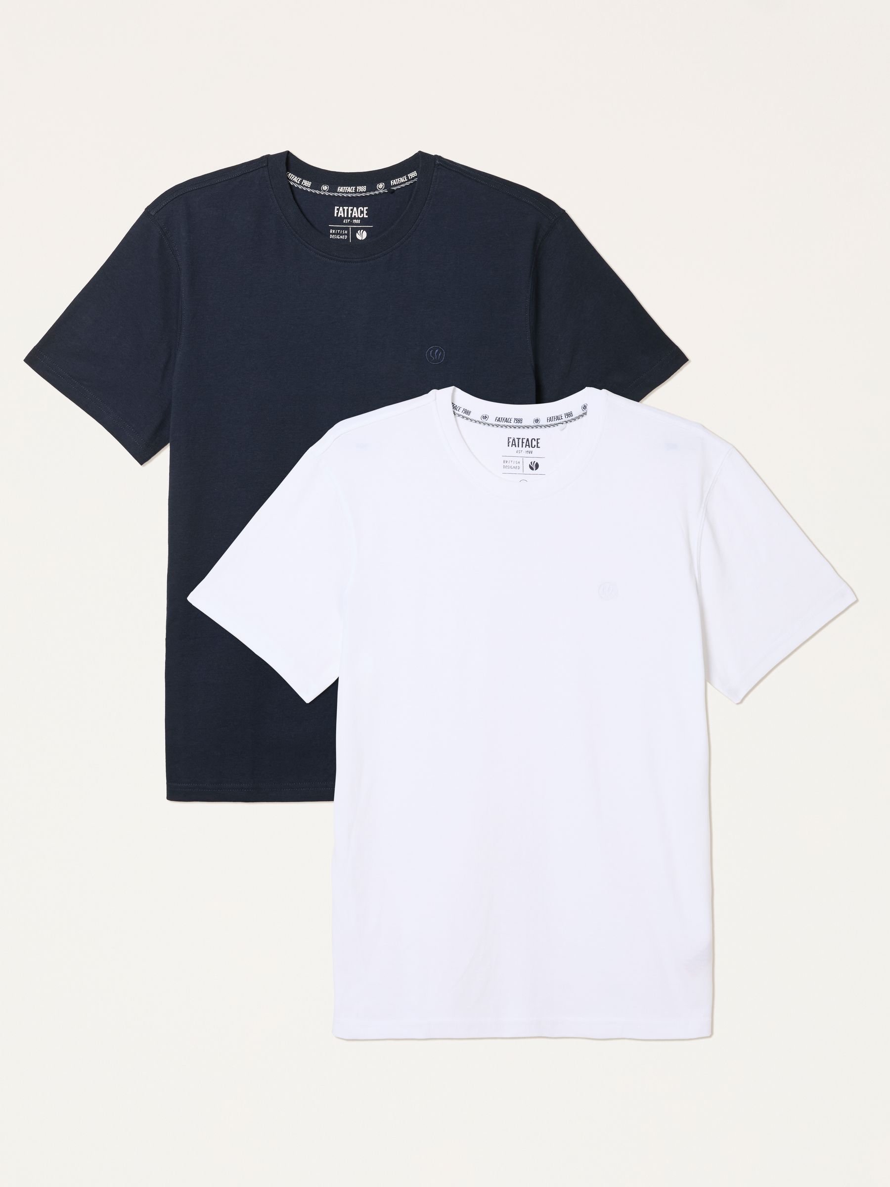 White Short Sleeve Tshirts 2 Pack - Image 1 of 7