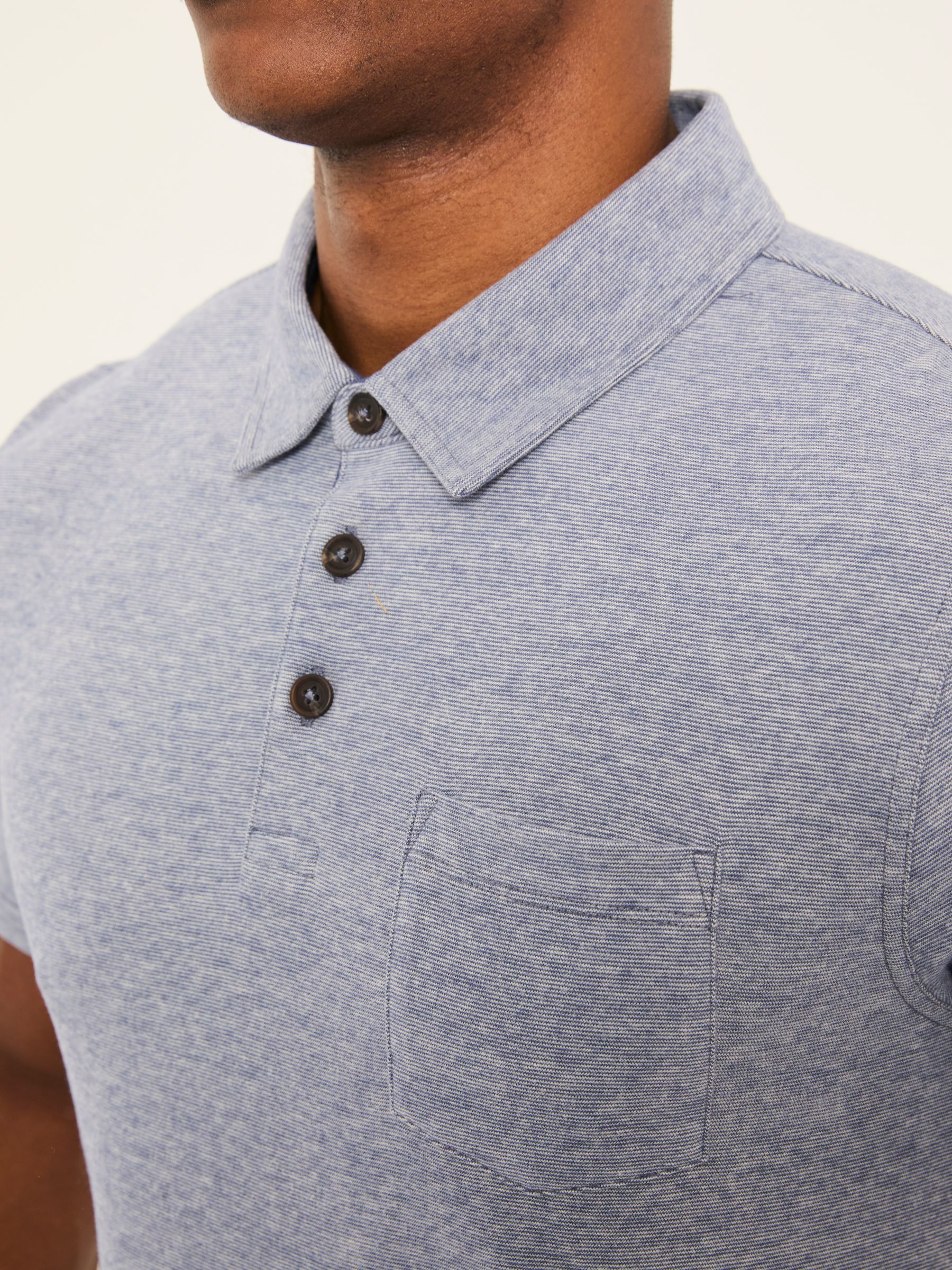 French Navy Elm Stripe Polo - Image 4 of 6