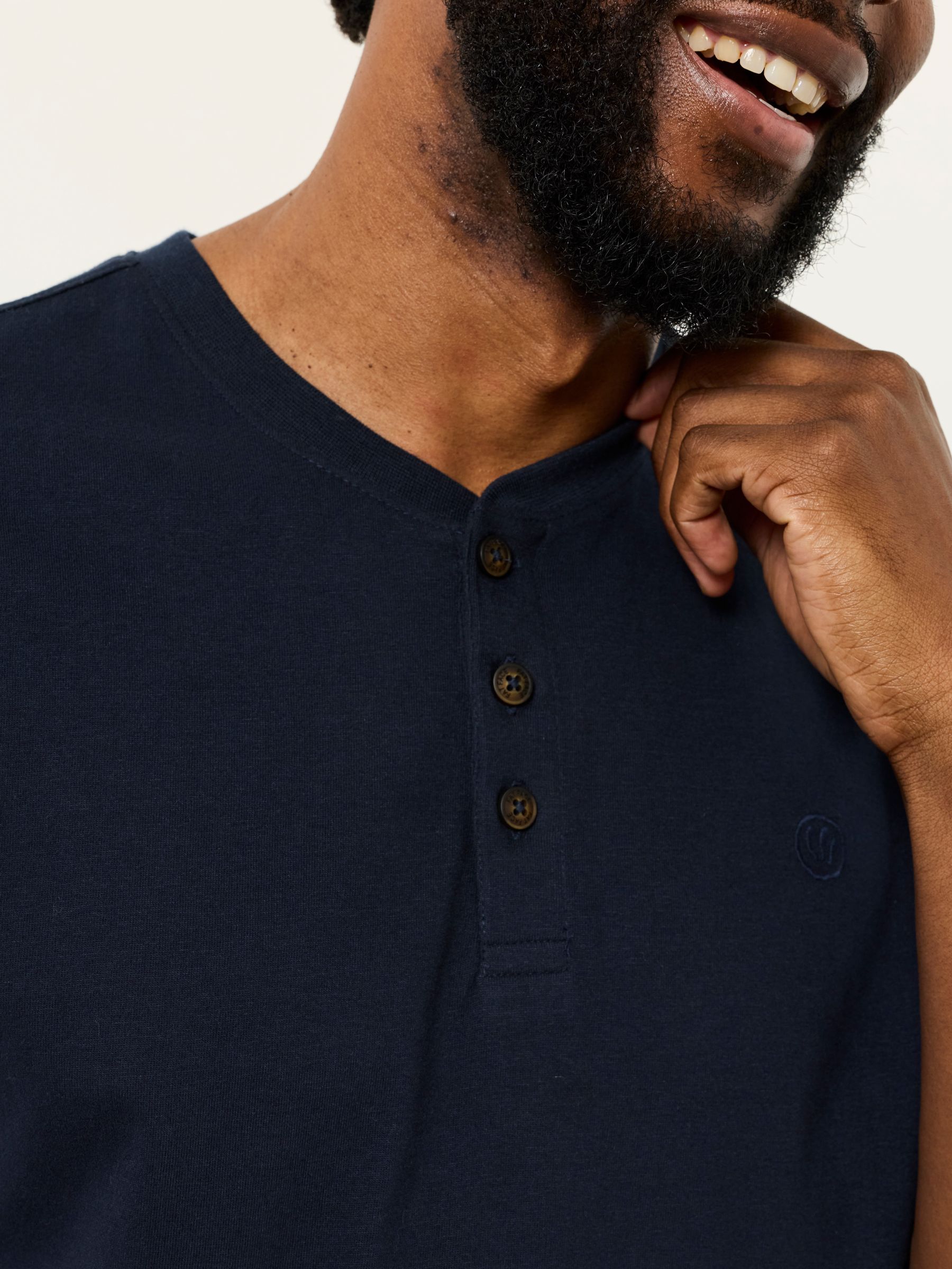 Henley White Short Sleeve Tshirts 2 Pack - Image 5 of 8