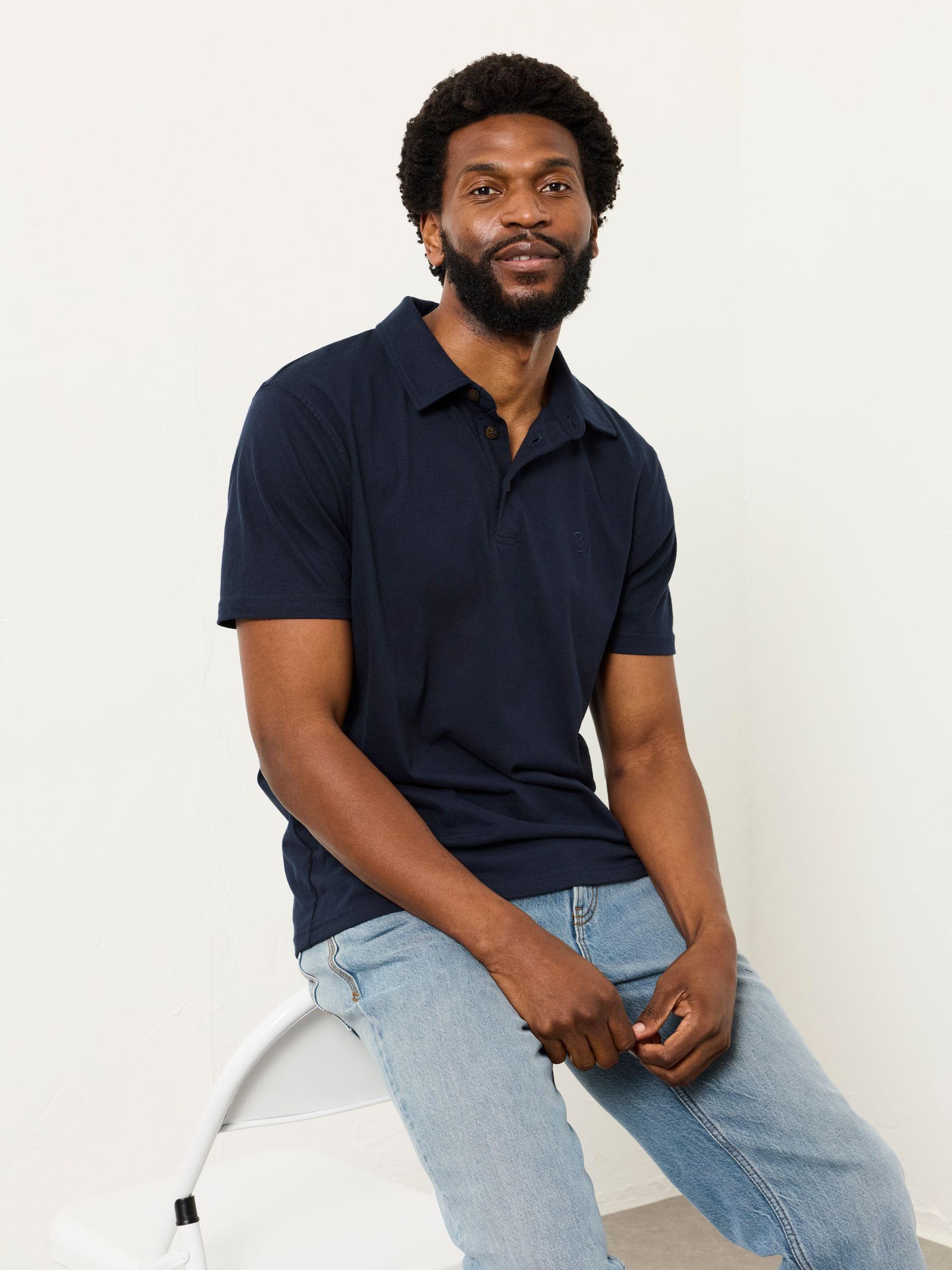 Navy Short Sleeve Polo Shirts 2 Pack - Image 4 of 7