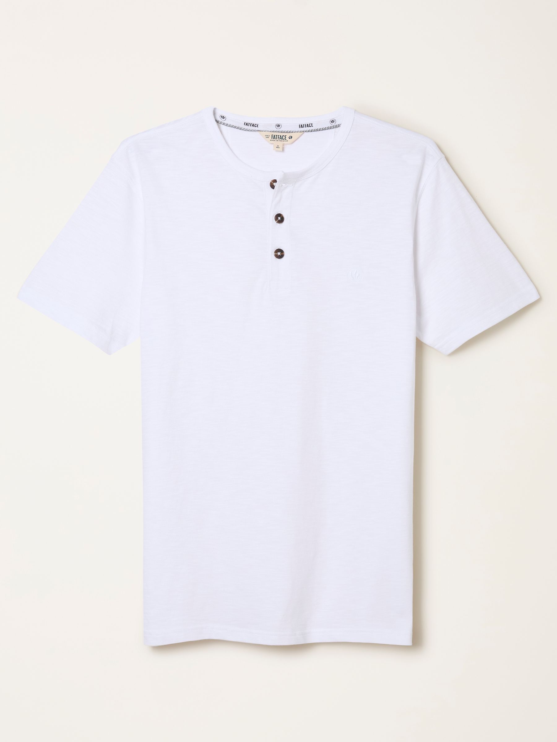 Henley White Woodside Slub Tshirt - Image 6 of 6