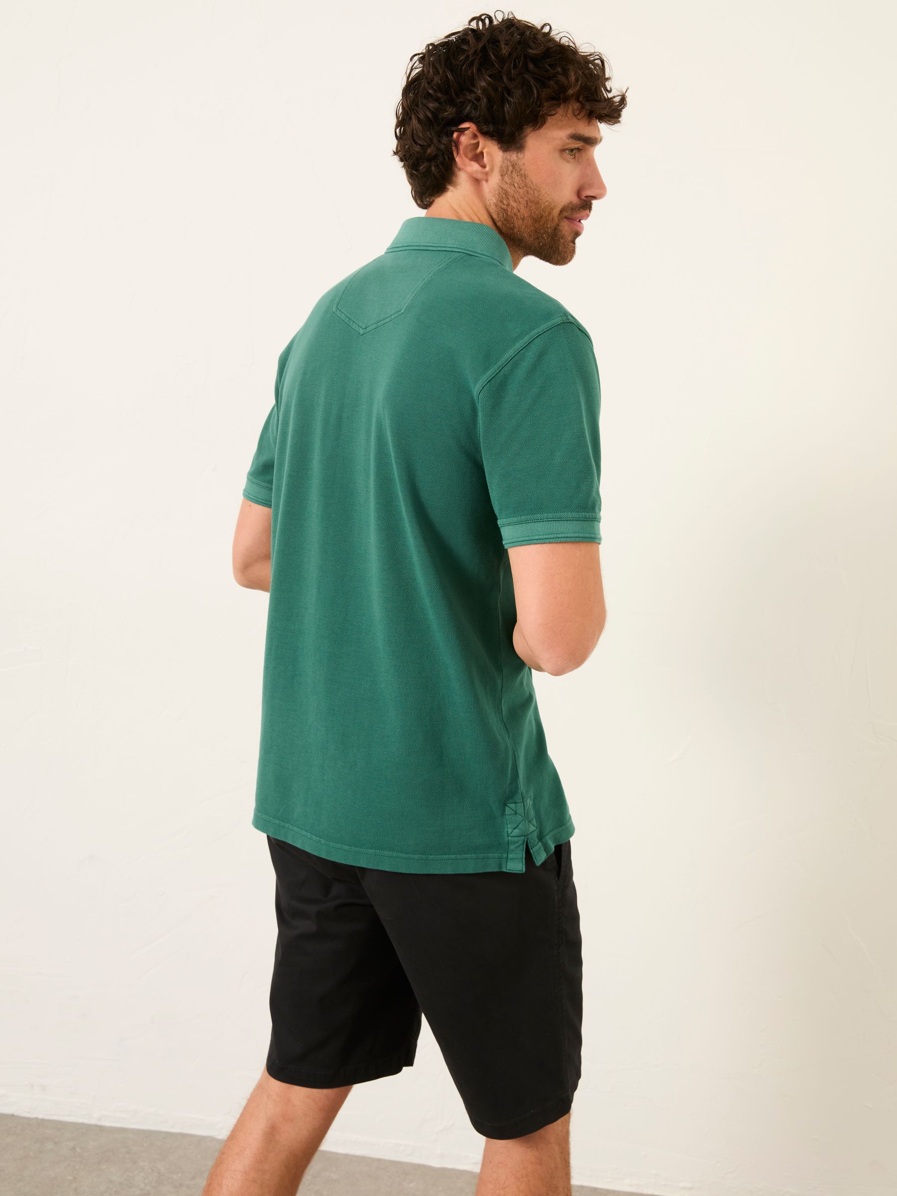 Jade Green Short Sleeve Pique Polo - Image 2 of 6