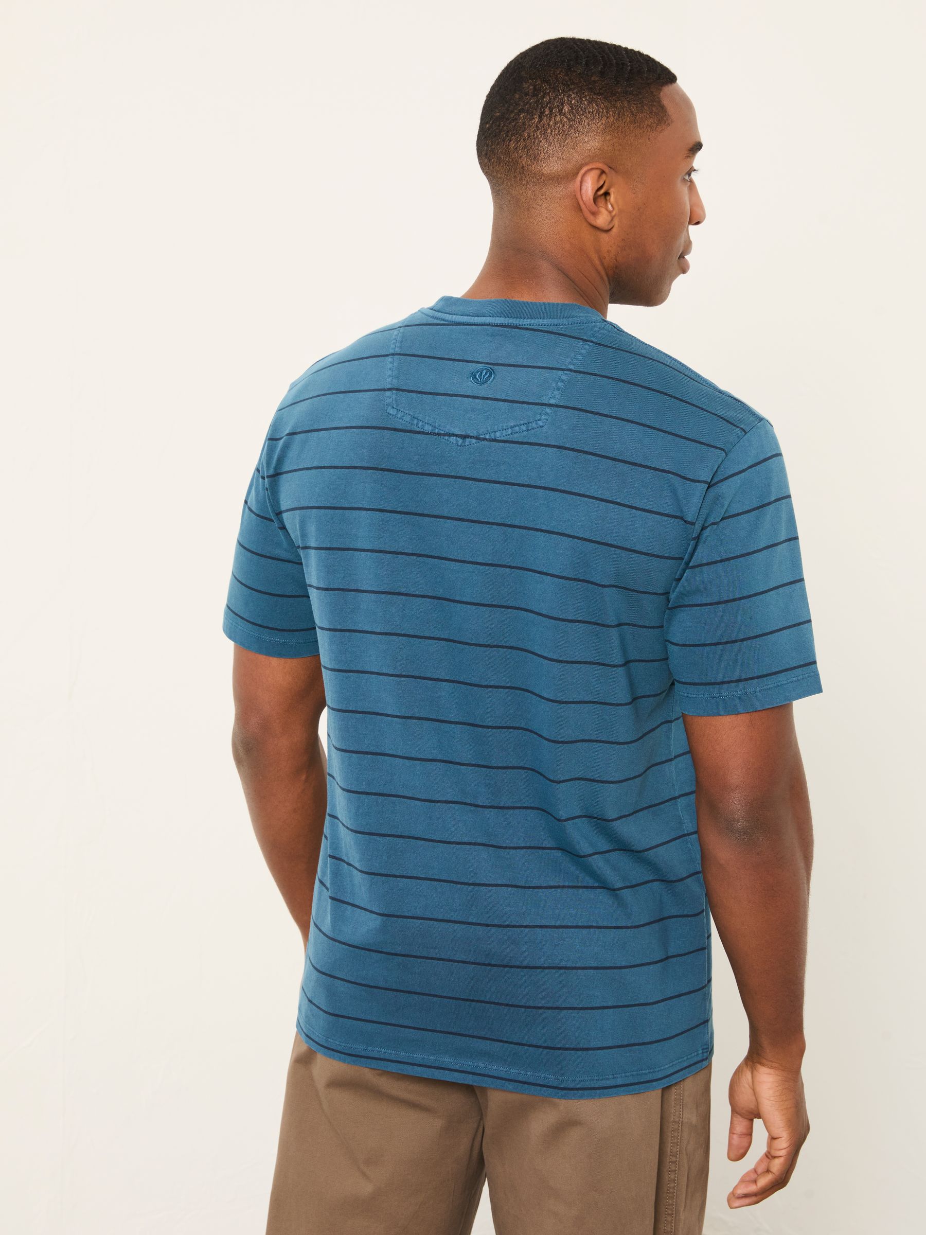 Crompton Blue Stripe Tshirt - Image 2 of 5 Crompton Blue Stripe Tshirt - Image 2 of 5