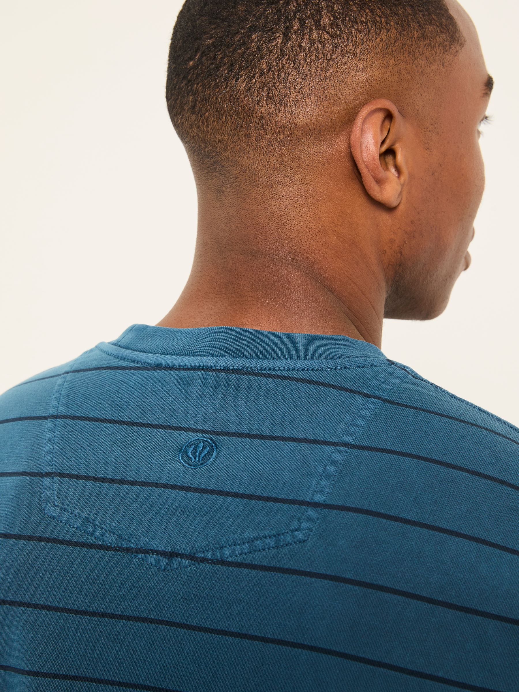 Crompton Blue Stripe Tshirt - Image 4 of 5