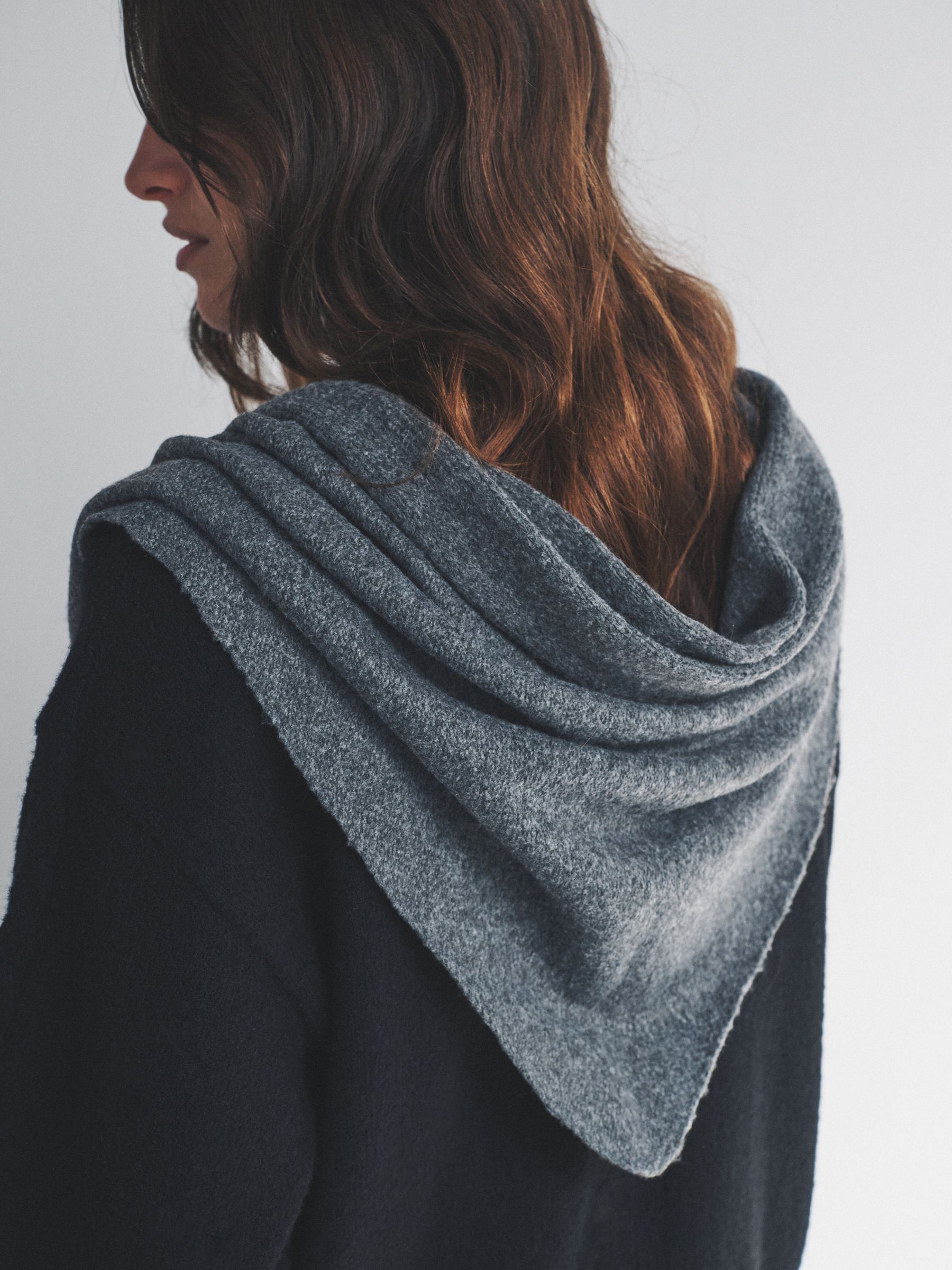 Charocal Grey/Chocolate Brown 2 Pack Triangle Scarfs - Image 5 of 6