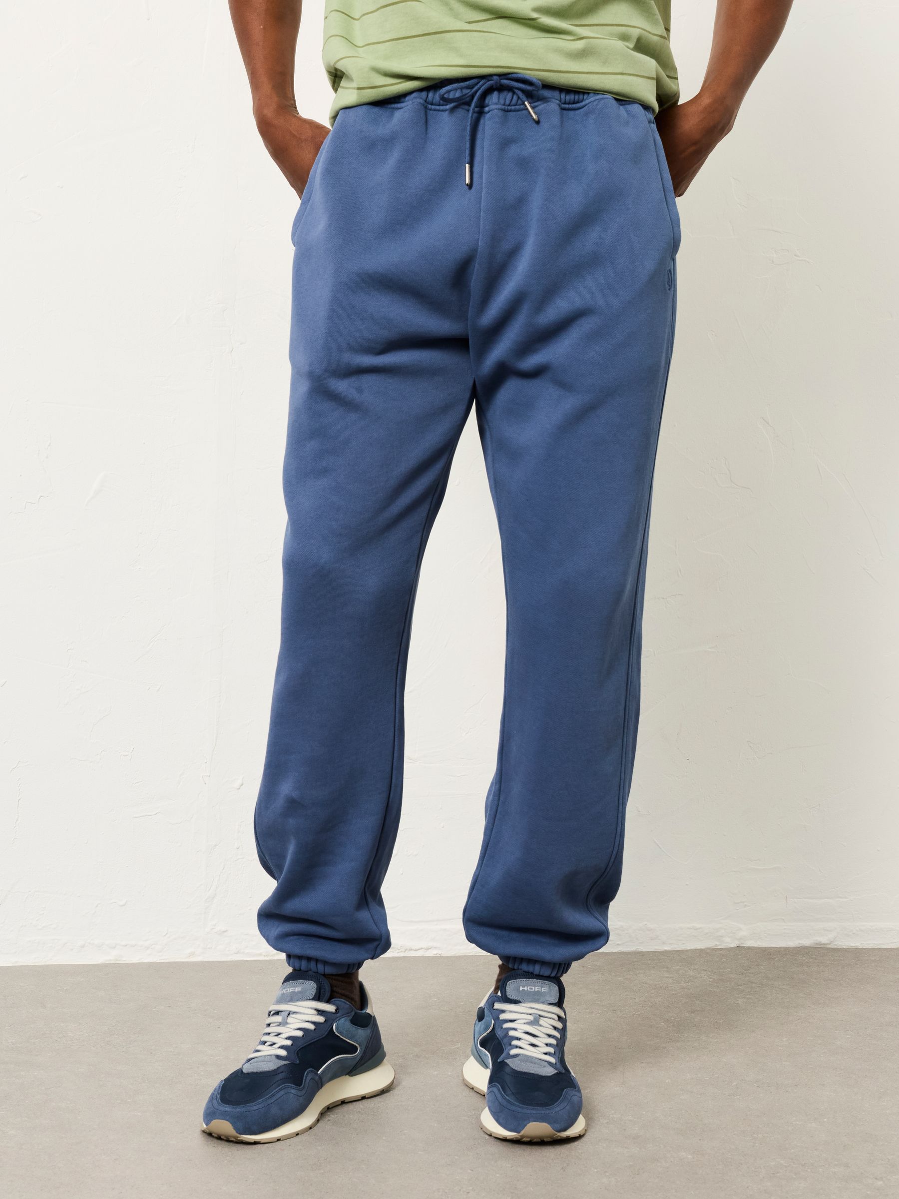 Brooke Denim Dark Blue Cuffed Joggers - Image 1 of 6 Brooke Denim Dark Blue Cuffed Joggers - Image 1 of 6