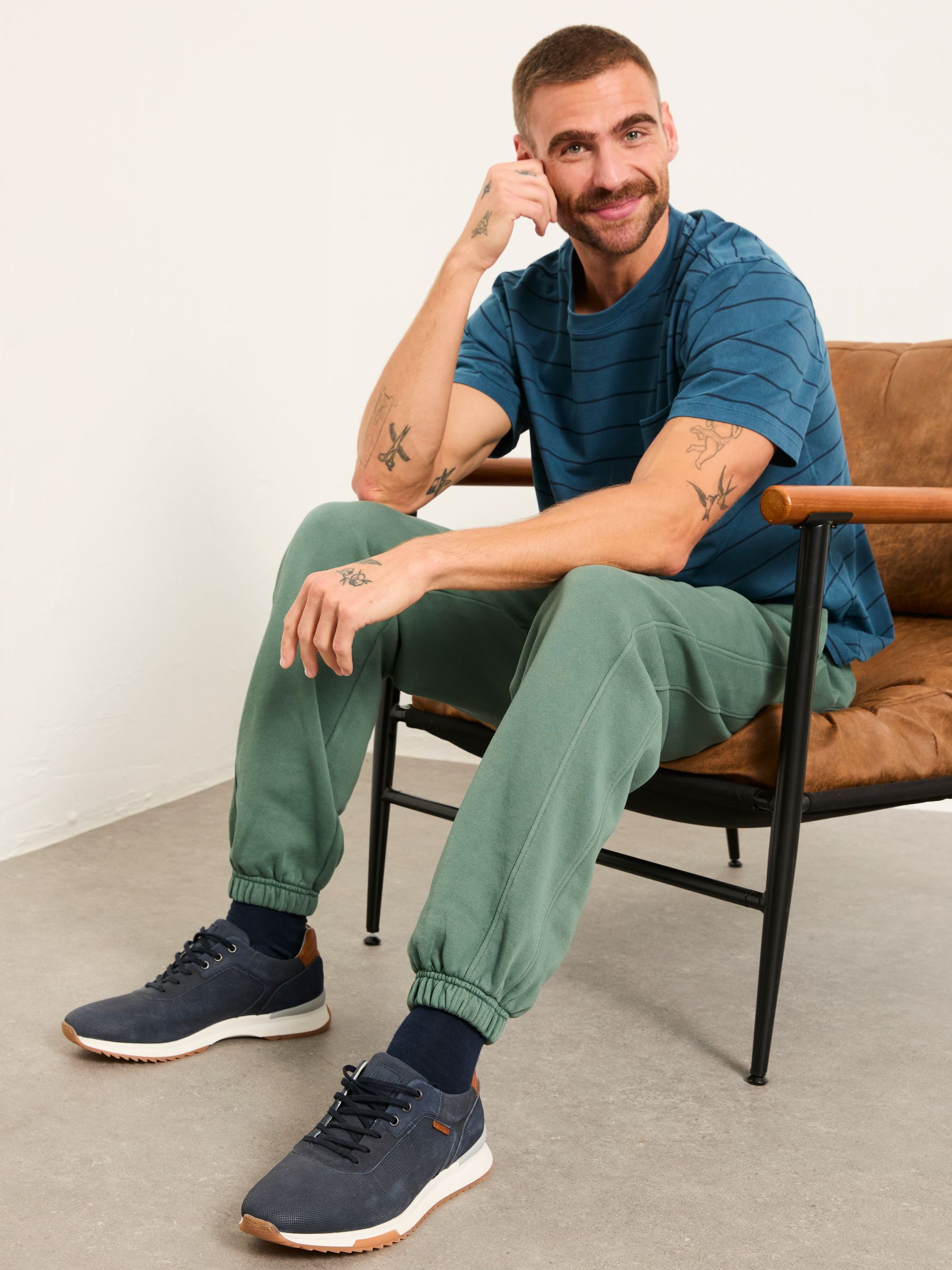 Brooke Jade Green Cuffed Joggers - Image 5 of 6