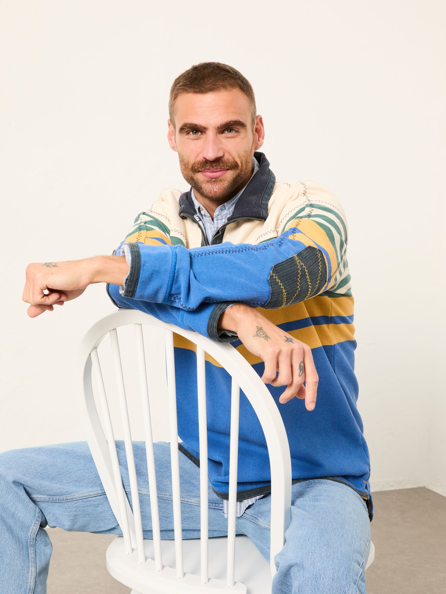 Airlie Cobalt Blue Chest Stripe - Image 4 of 5