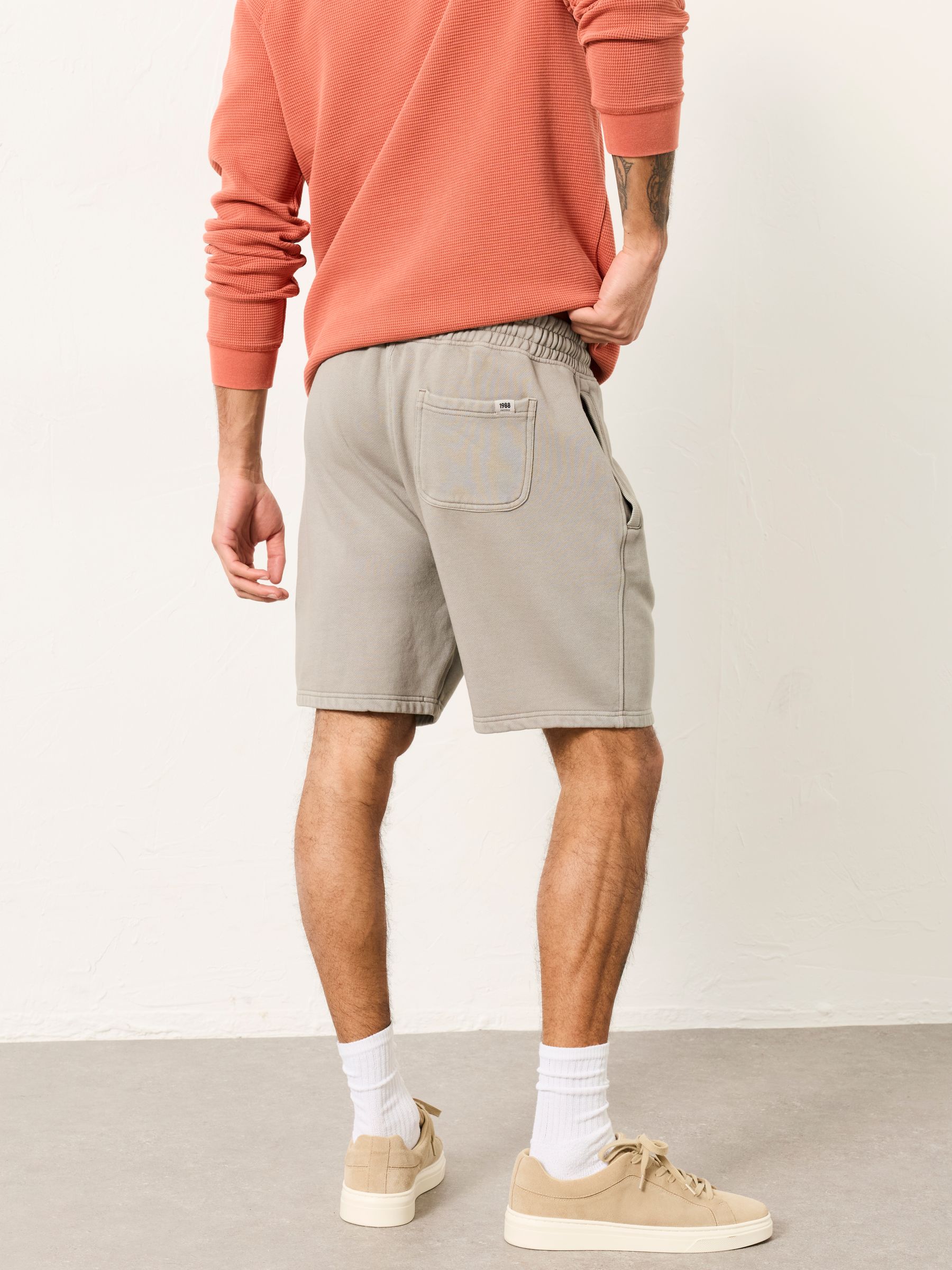Brooke Light Grey Sweat Short - Image 2 of 6