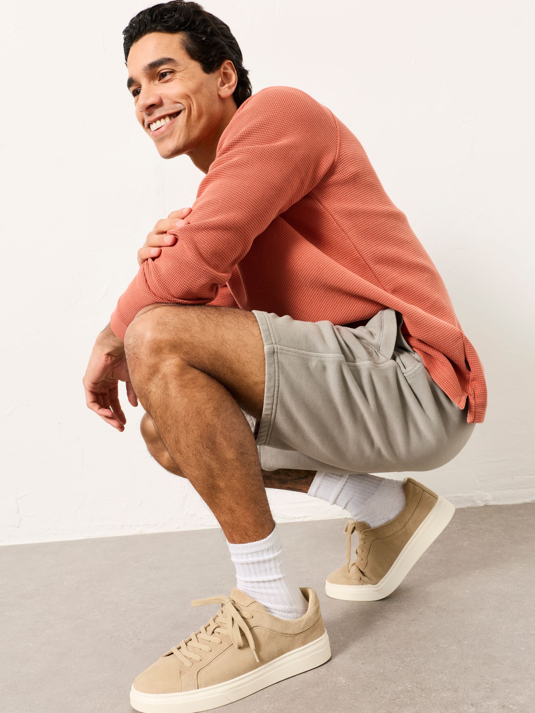 Brooke Light Grey Sweat Short - Image 4 of 6