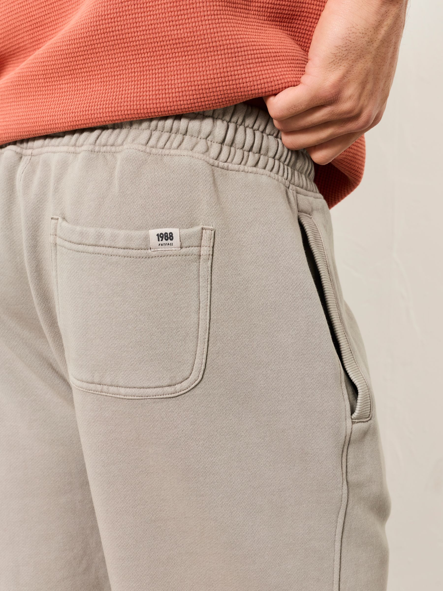 Brooke Light Grey Sweat Short - Image 5 of 6