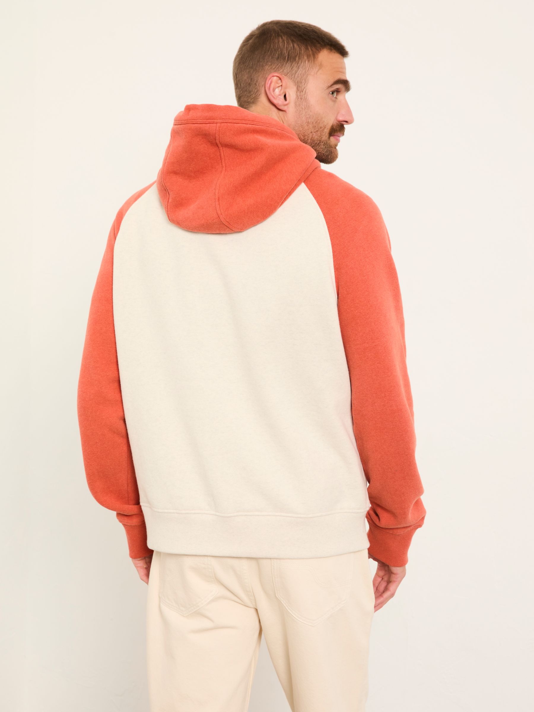 Brooke Oatmeal Overhead Contrast Raglan Hoodie - Image 2 of 6 Brooke Oatmeal Overhead Contrast Raglan Hoodie - Image 2 of 6