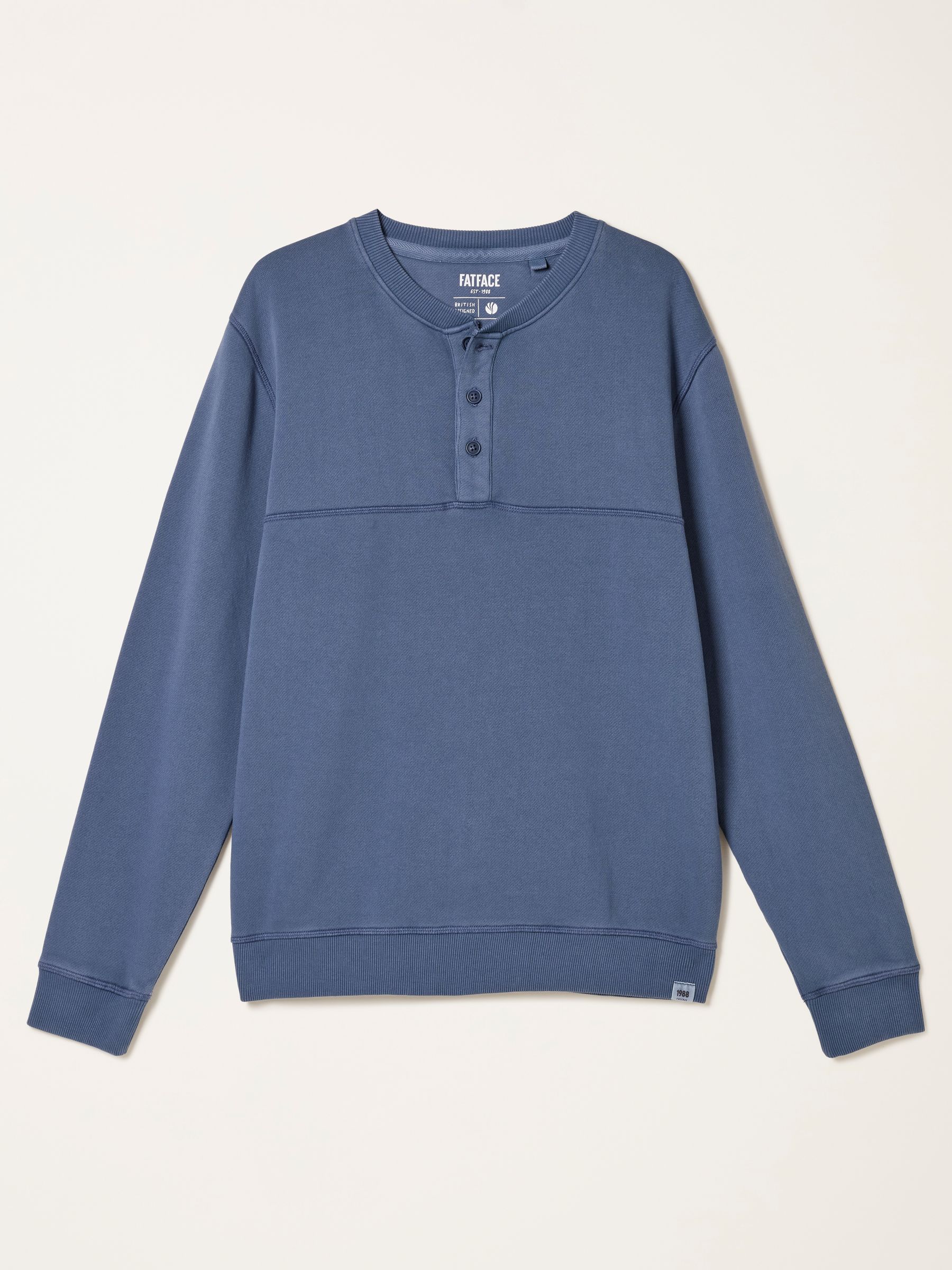 Brooke Denim Dark Blue Henley - Image 7 of 7