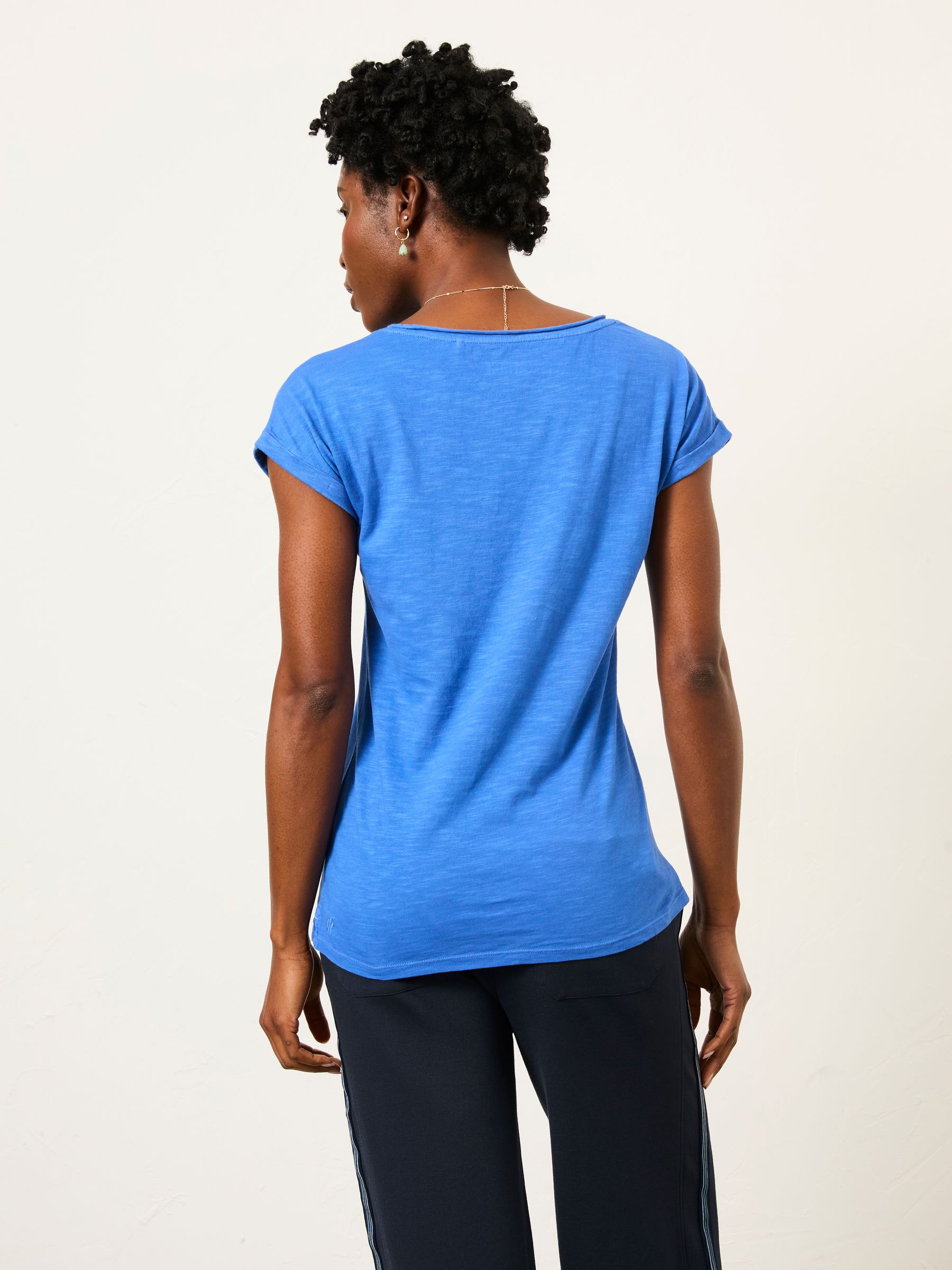 Ivy Bright Blue T Shirt - Image 2 of 5 Ivy Bright Blue T Shirt - Image 2 of 5