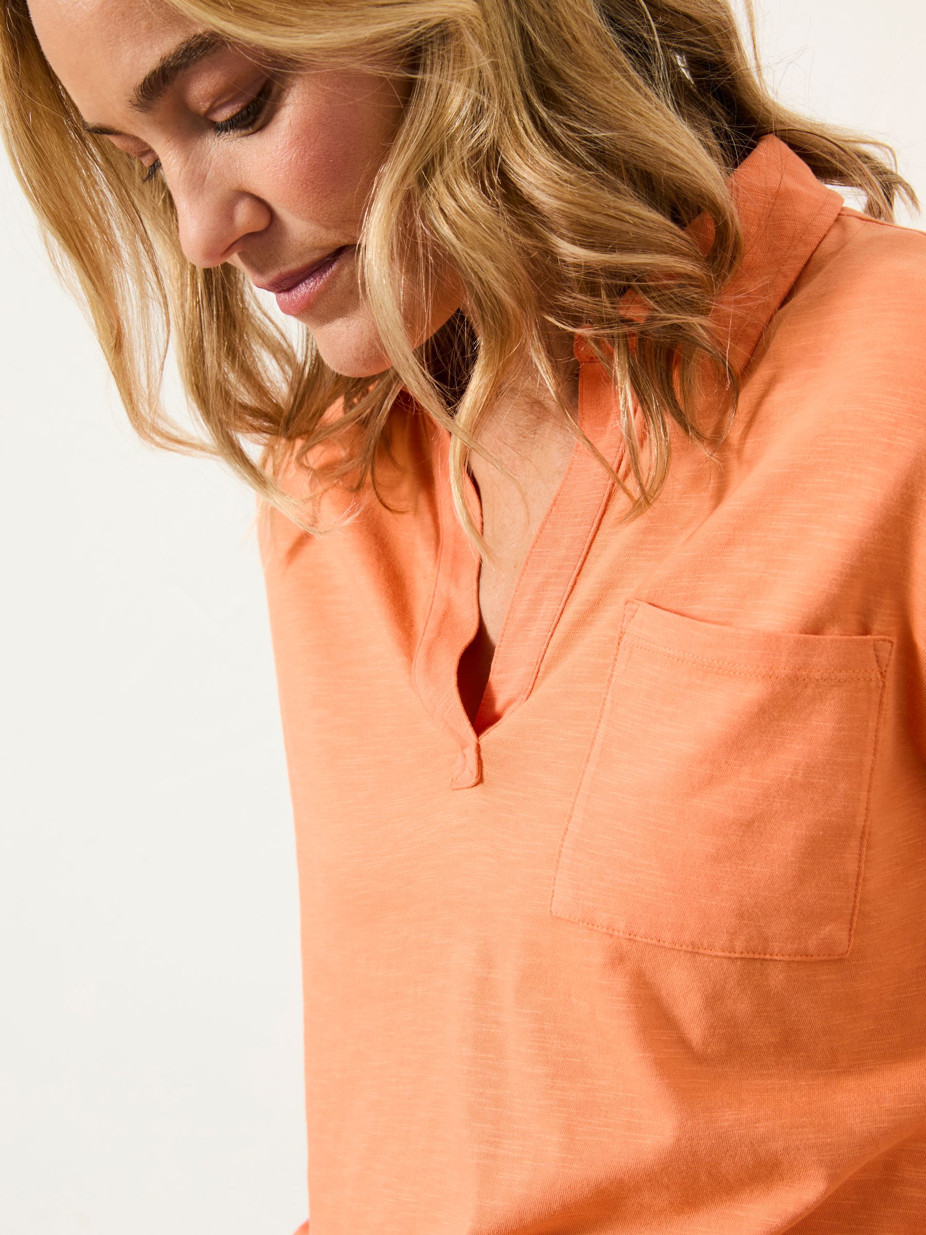 Paige Bright Orange Jersey Shirt - Image 4 of 6