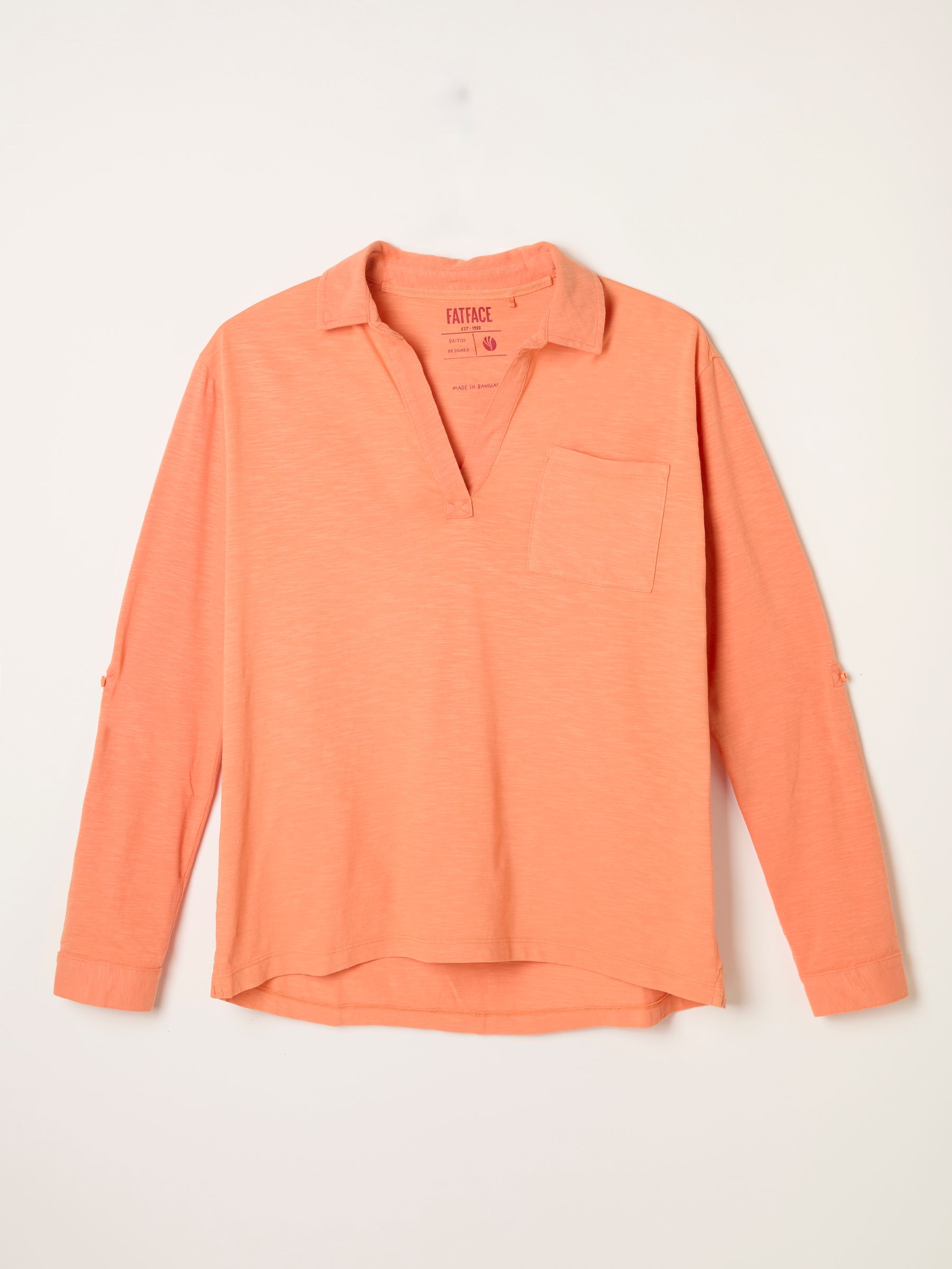 Paige Bright Orange Jersey Shirt - Image 6 of 6
