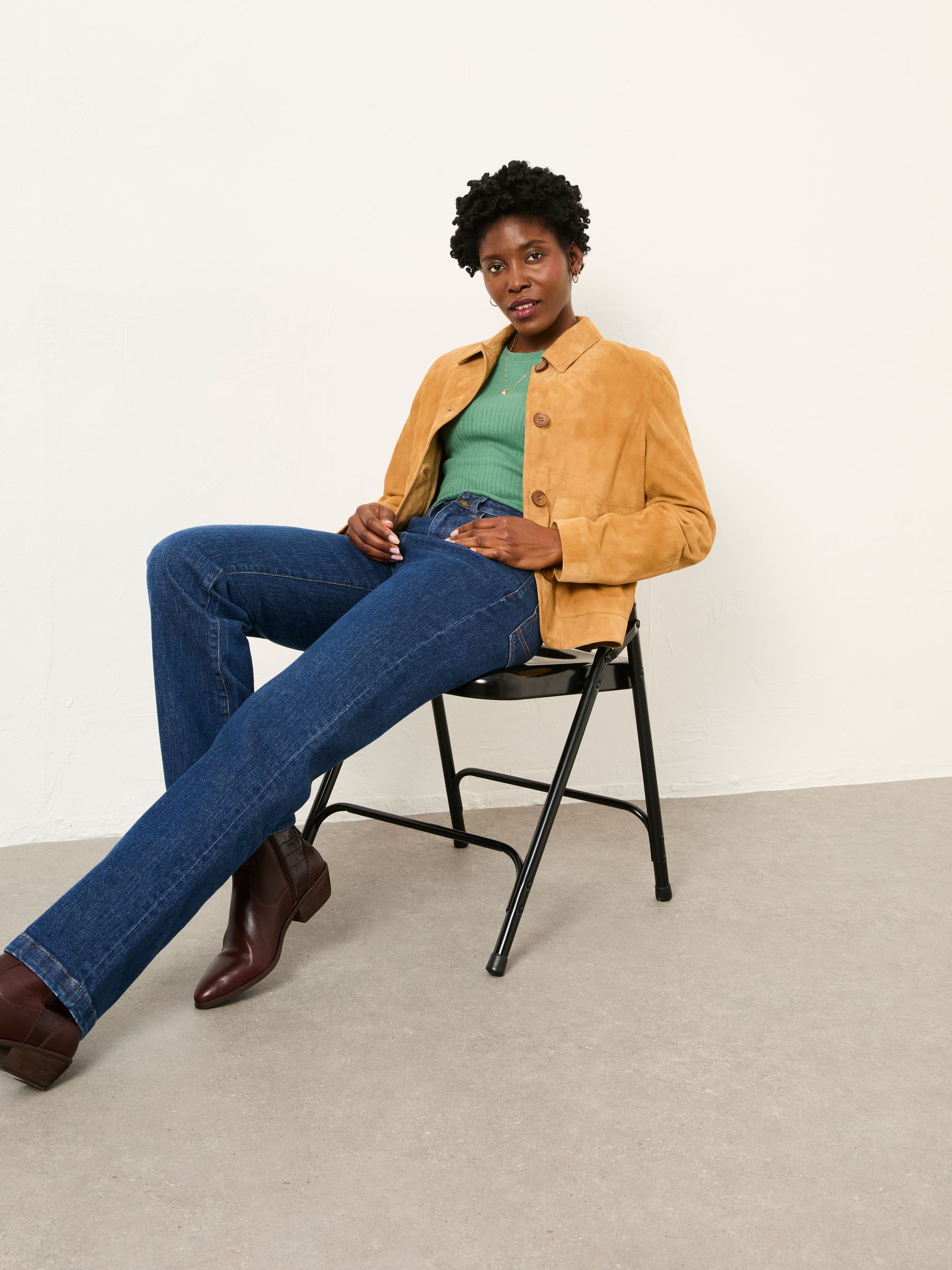 Callie Green Pointelle Top - Image 4 of 5