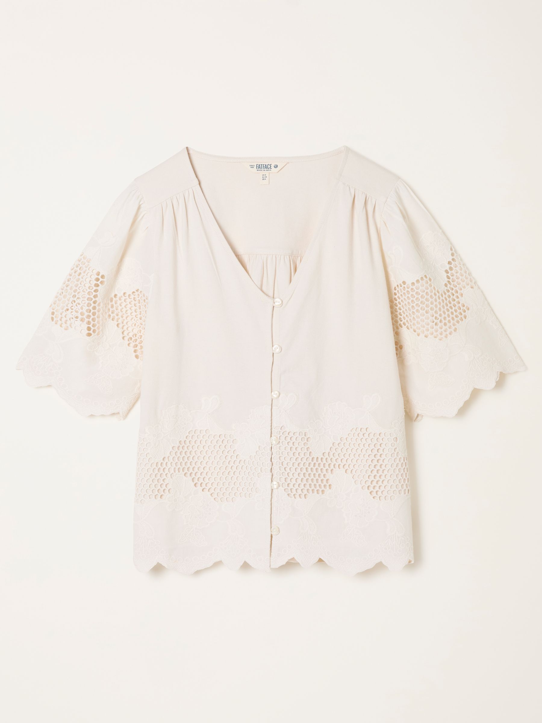 Ivory Detail Short Sleeve Top - Image 5 of 5