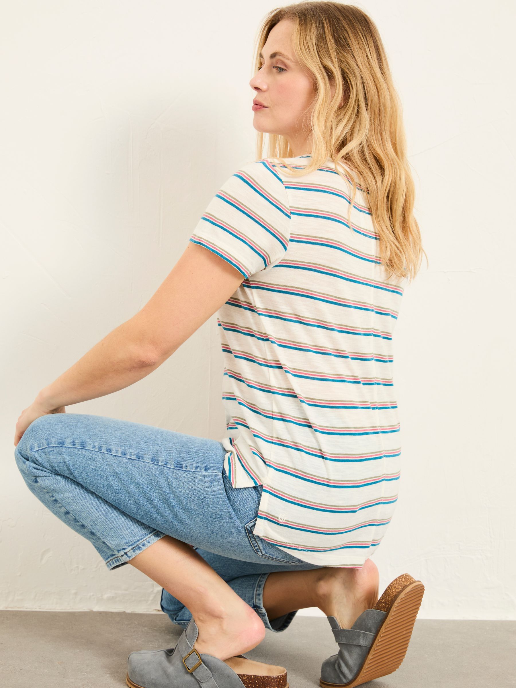 Natalie Ivory Stripe T Shirt - Image 2 of 6