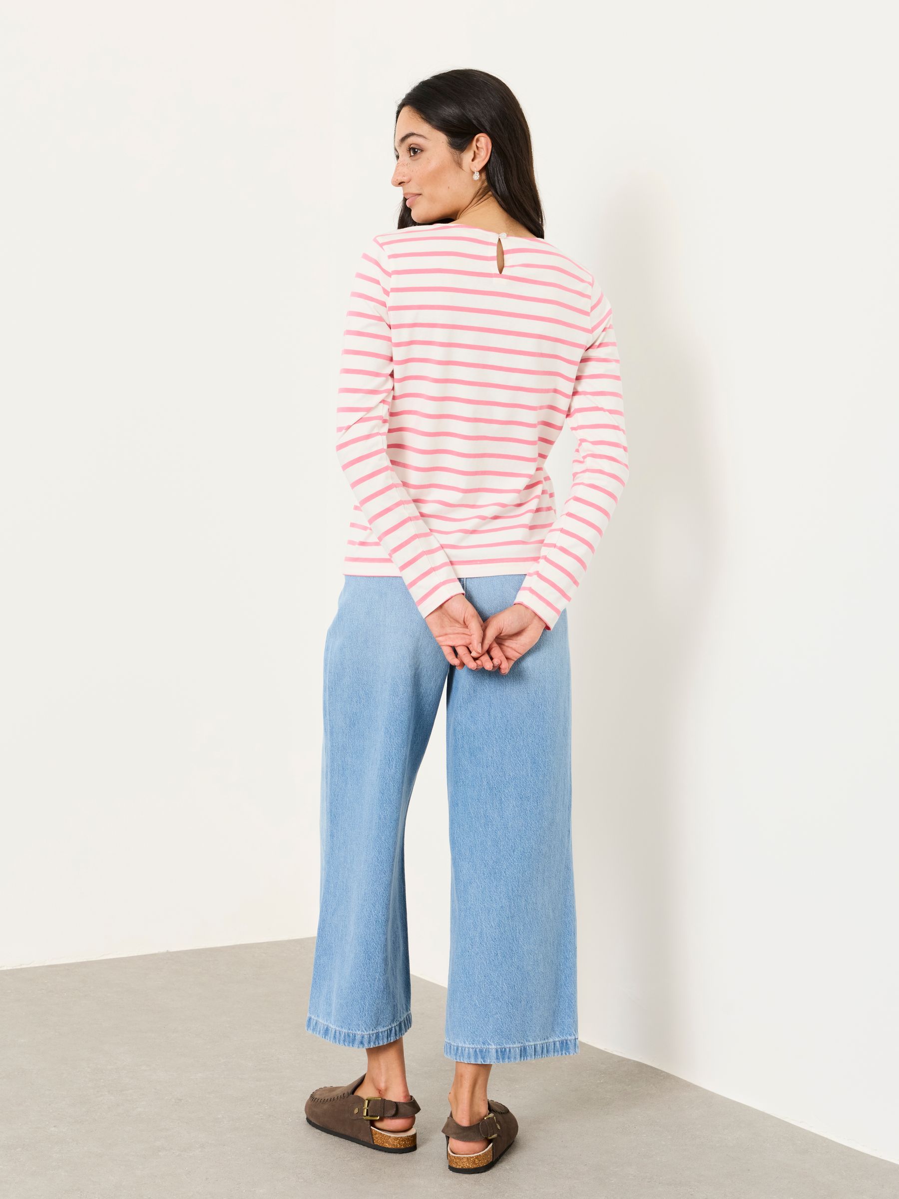 Nell Pink Long Sleeve Round Neck Top - Image 2 of 6