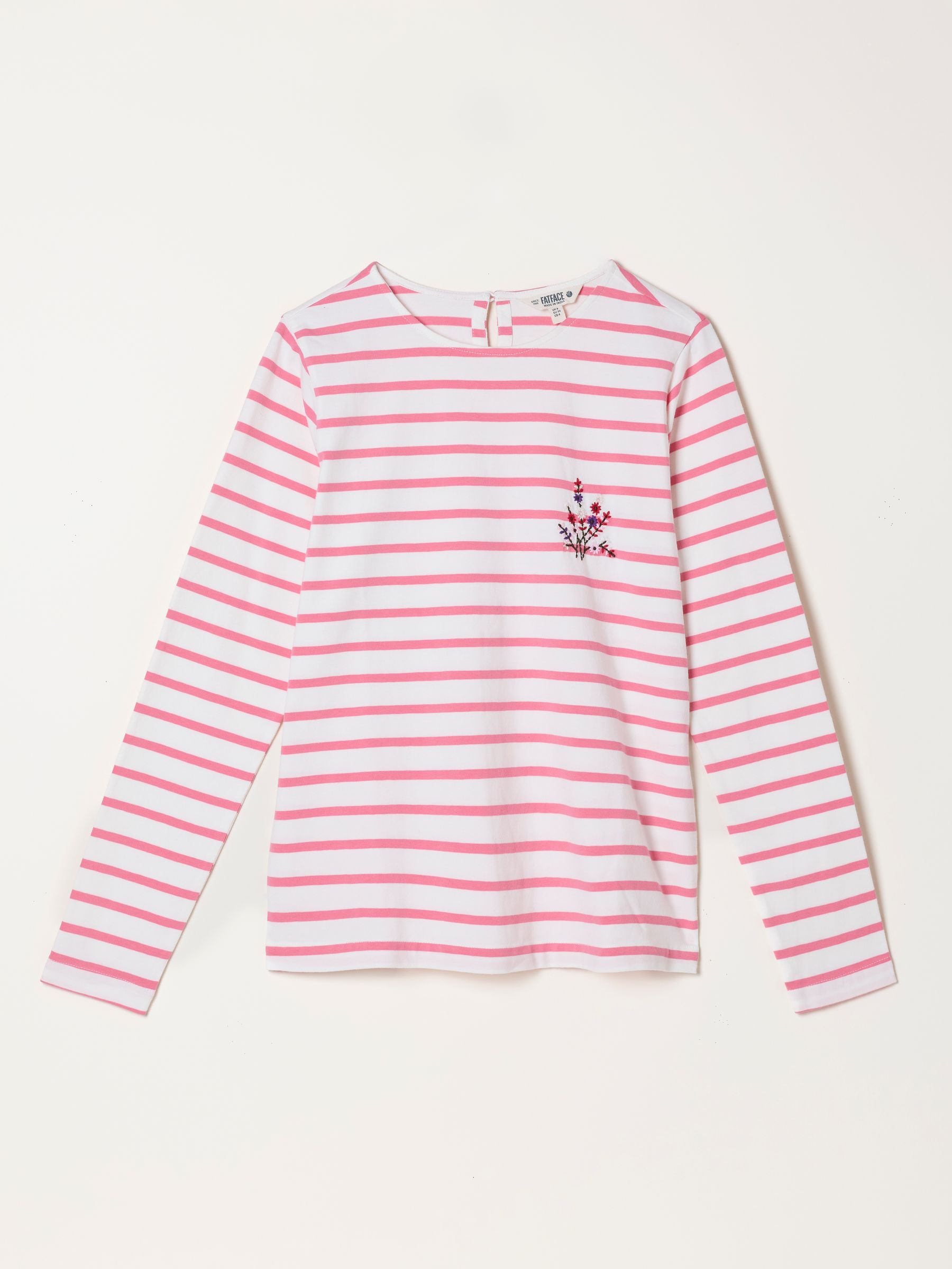 Nell Pink Long Sleeve Round Neck Top - Image 6 of 6