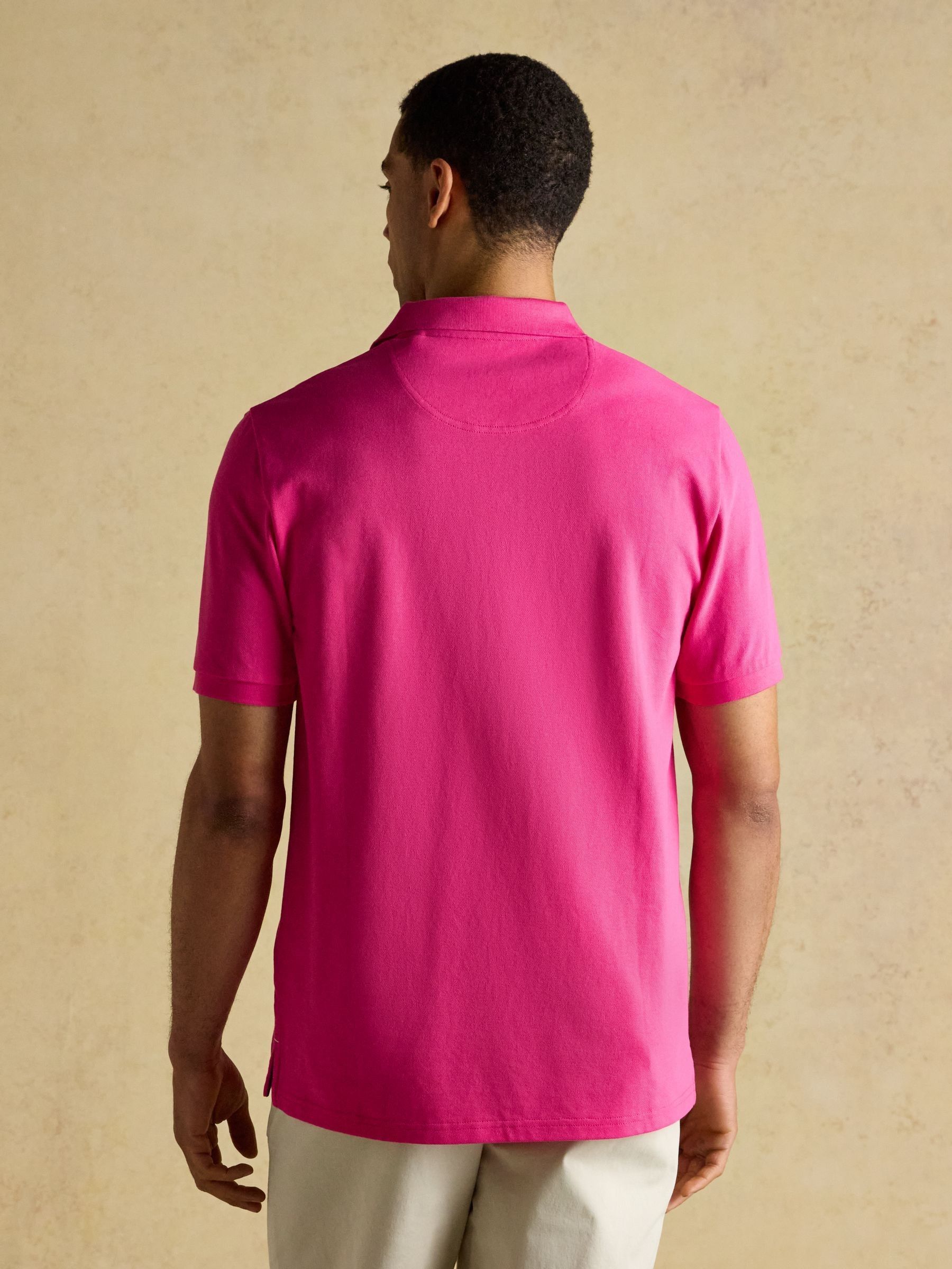 Woody Magenta Pink Cotton Pique Polo Shirt - Image 2 of 8