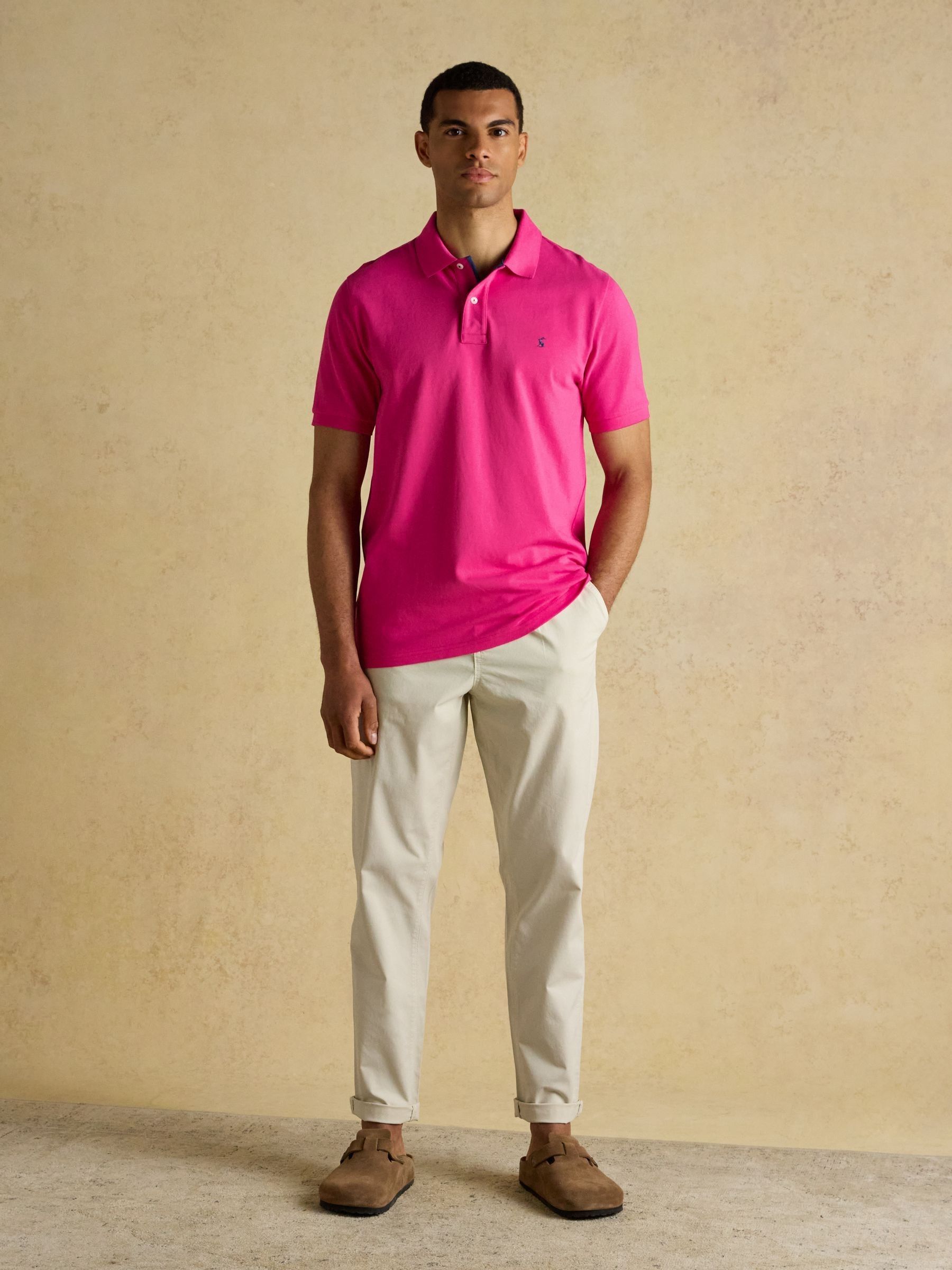 Woody Magenta Pink Cotton Pique Polo Shirt - Image 3 of 8