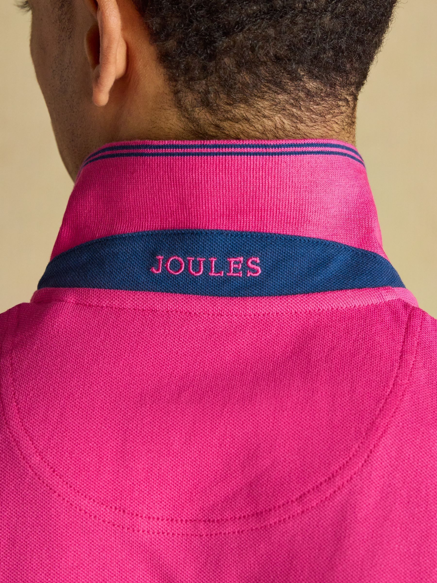 Woody Magenta Pink Cotton Pique Polo Shirt - Image 7 of 8