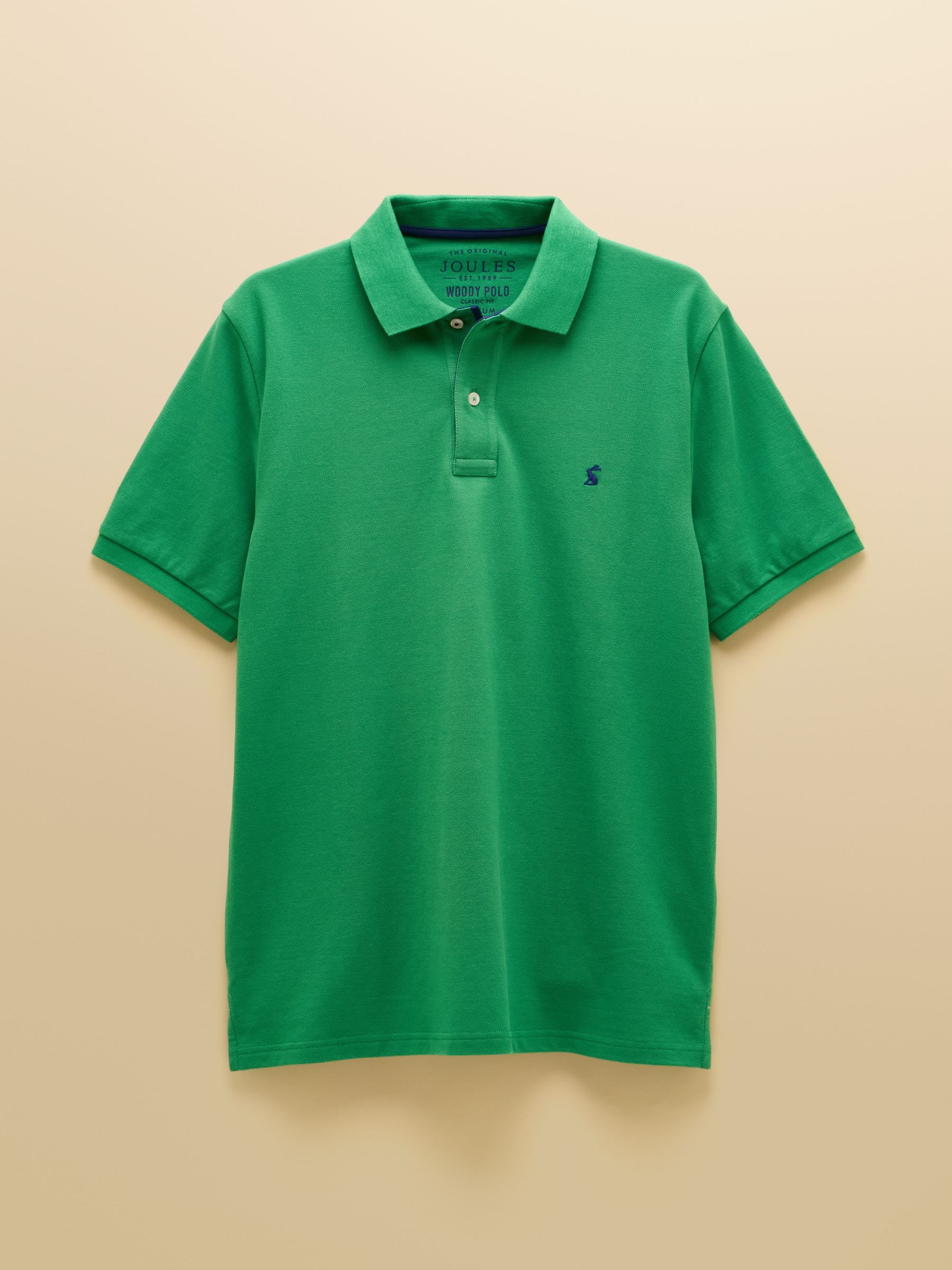 Woody Bright Green Cotton Pique Polo Shirt - Image 11 of 11