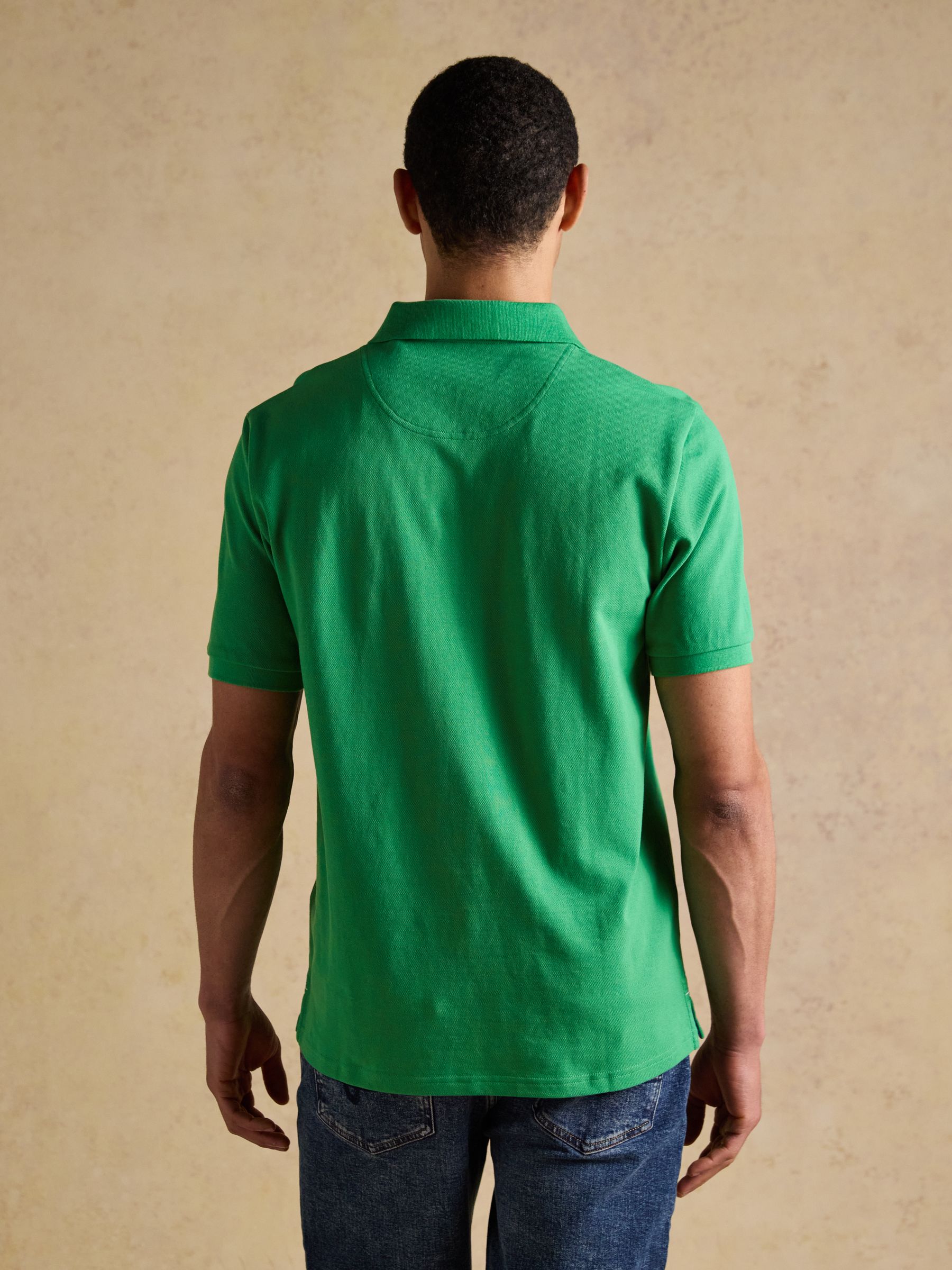 Woody Bright Green Cotton Pique Polo Shirt - Image 4 of 11
