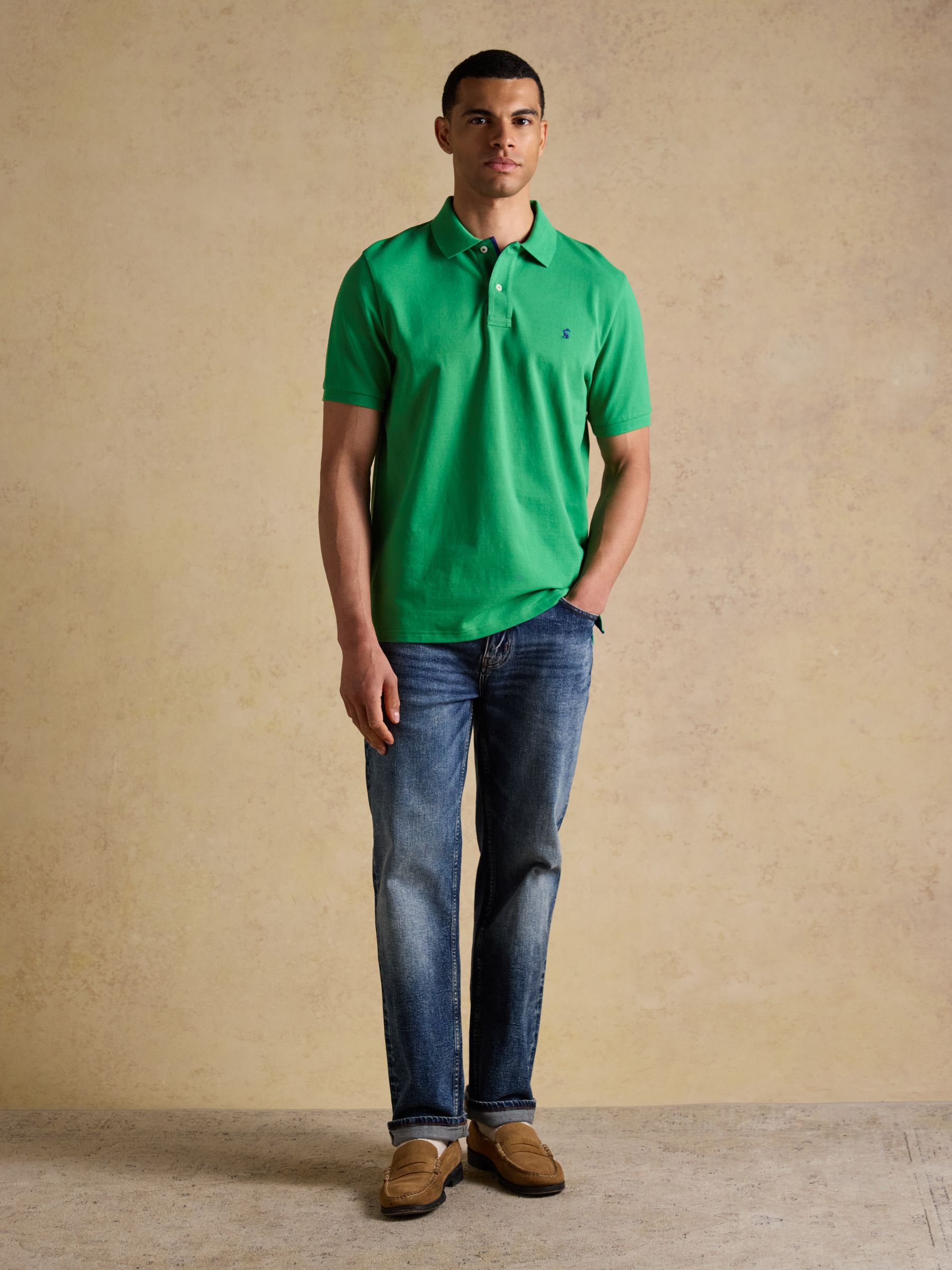 Woody Bright Green Cotton Pique Polo Shirt - Image 6 of 11