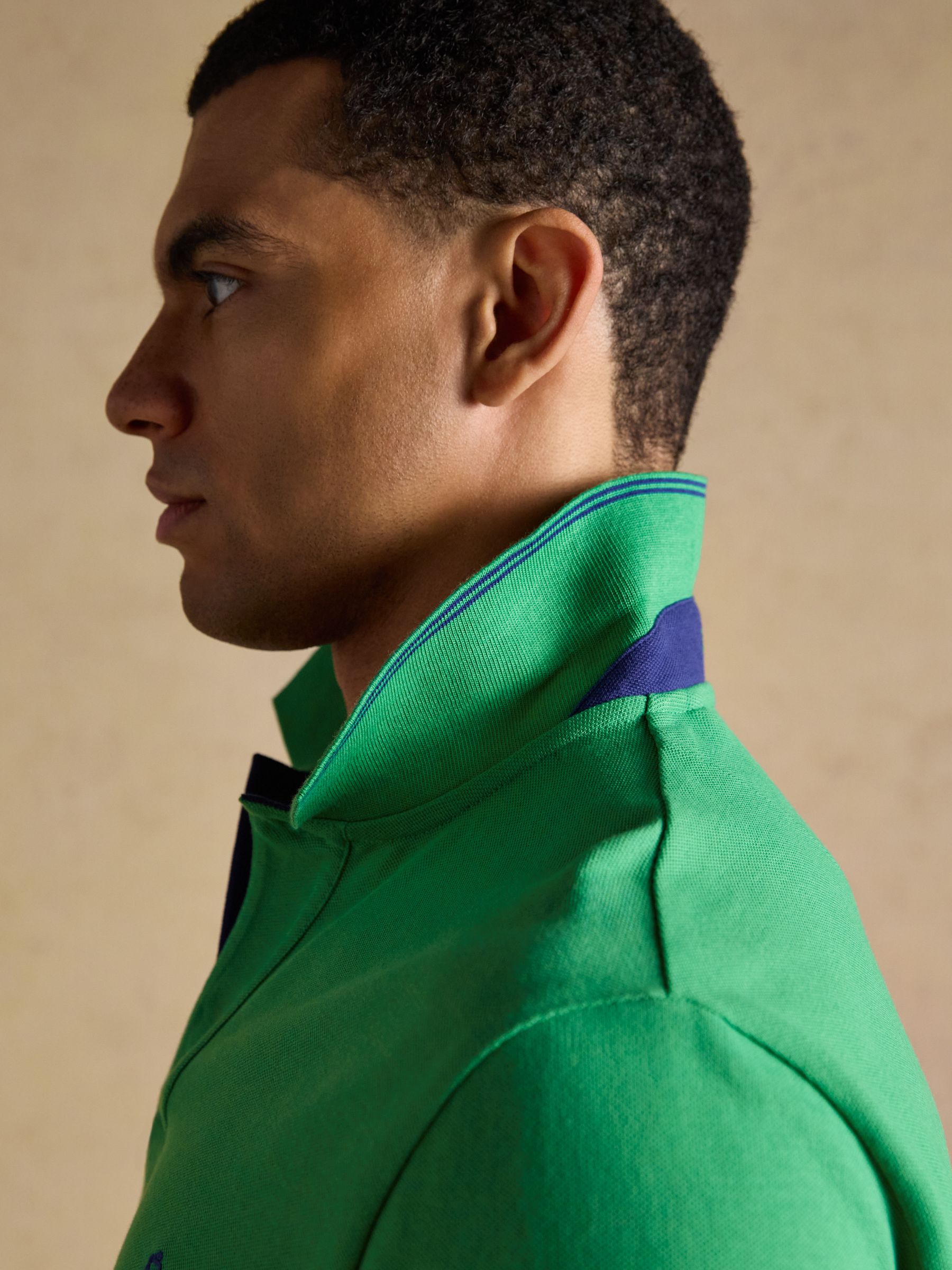 Woody Bright Green Cotton Pique Polo Shirt - Image 7 of 11