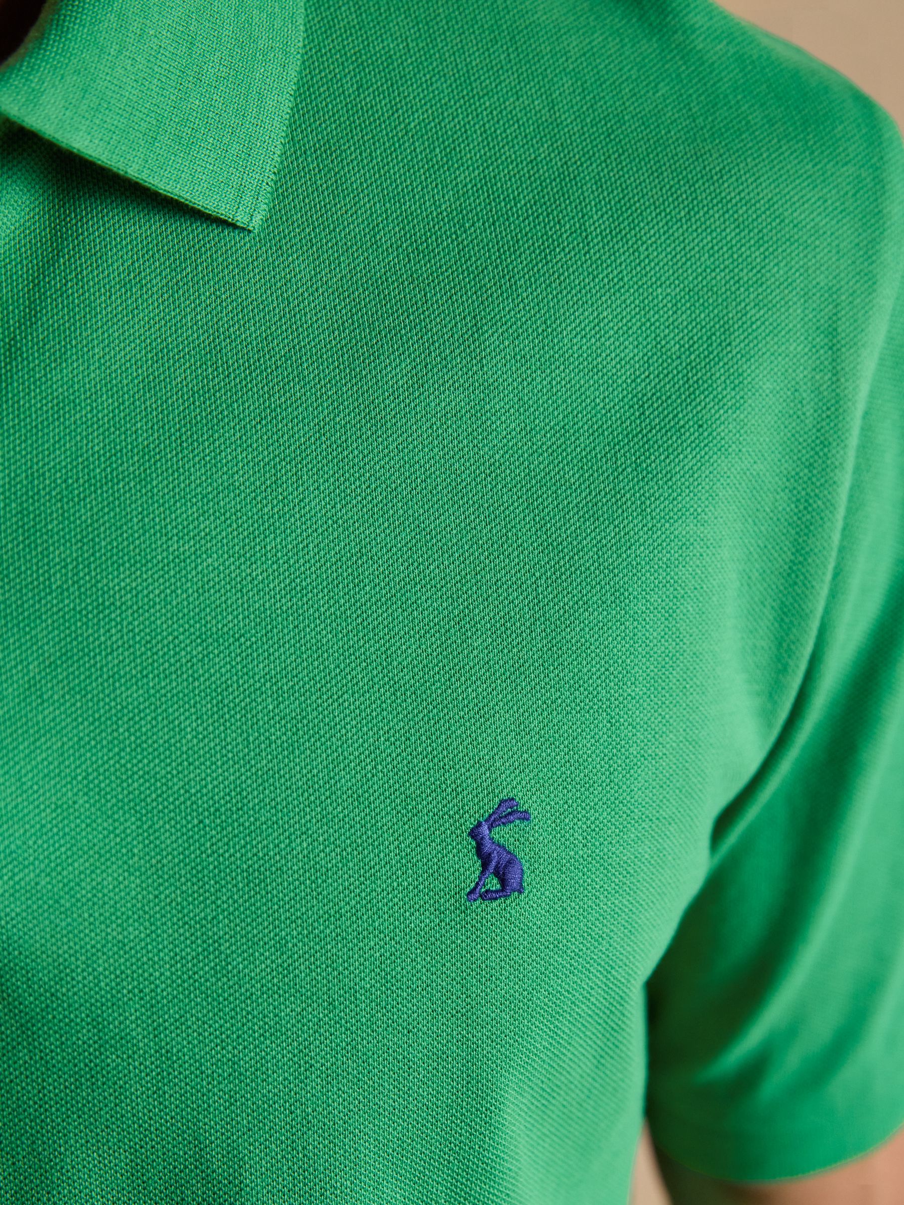 Woody Bright Green Cotton Pique Polo Shirt - Image 8 of 11