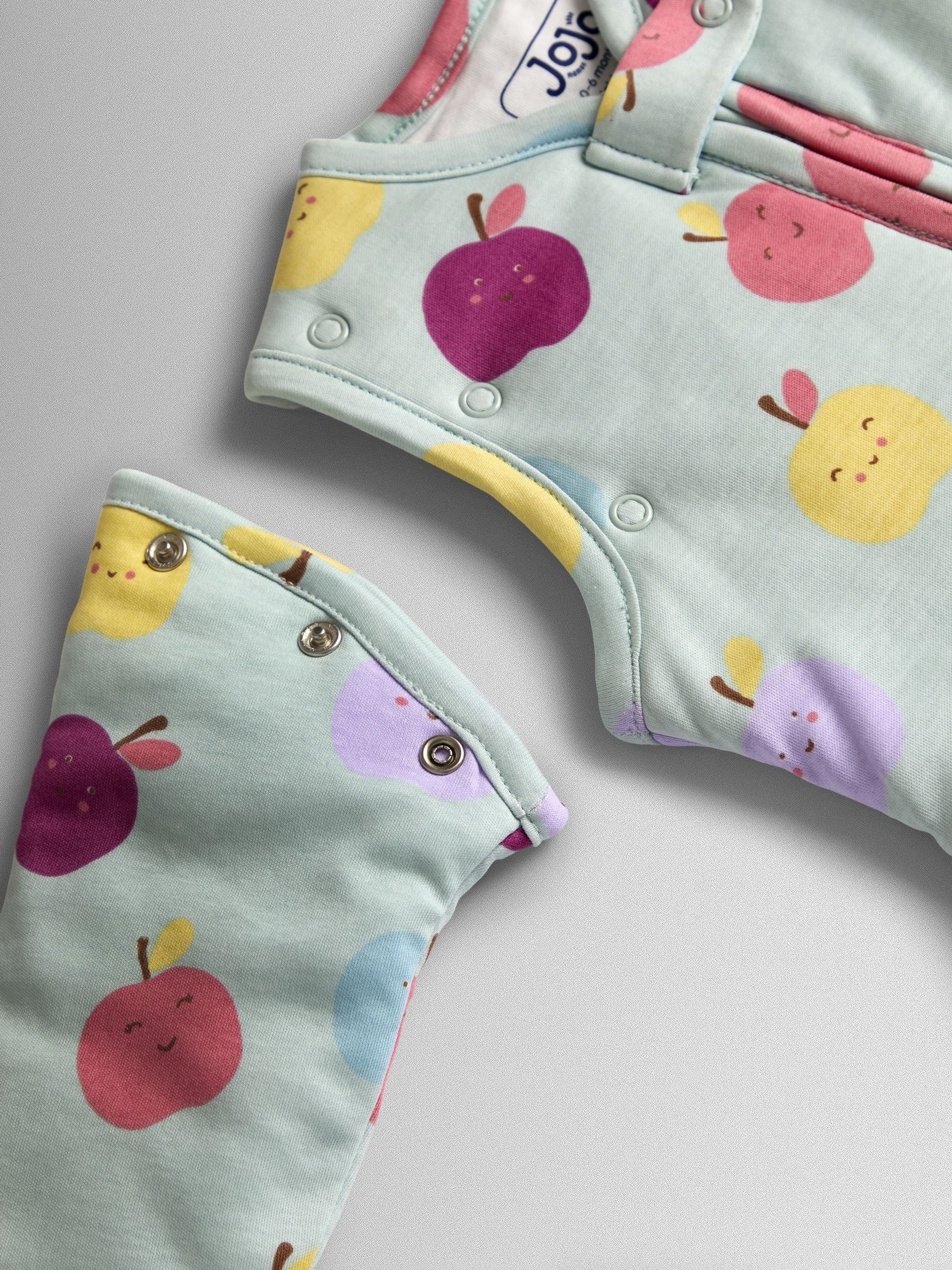 Green Happy Apples 2.5 Tog Sleeved Baby Sleeping Bag - Image 3 of 3