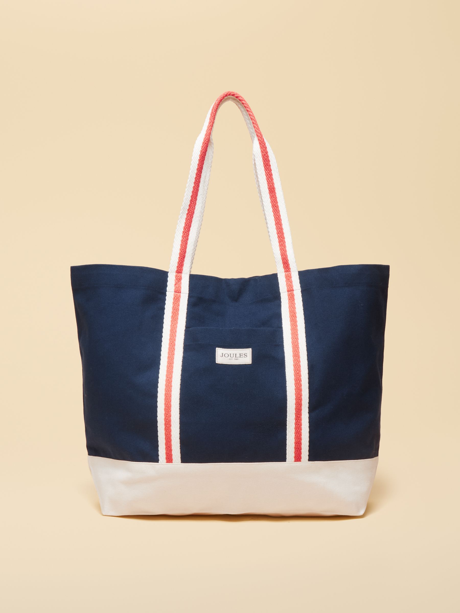 Promenade Navy Canvas Tote - Image 5 of 9
