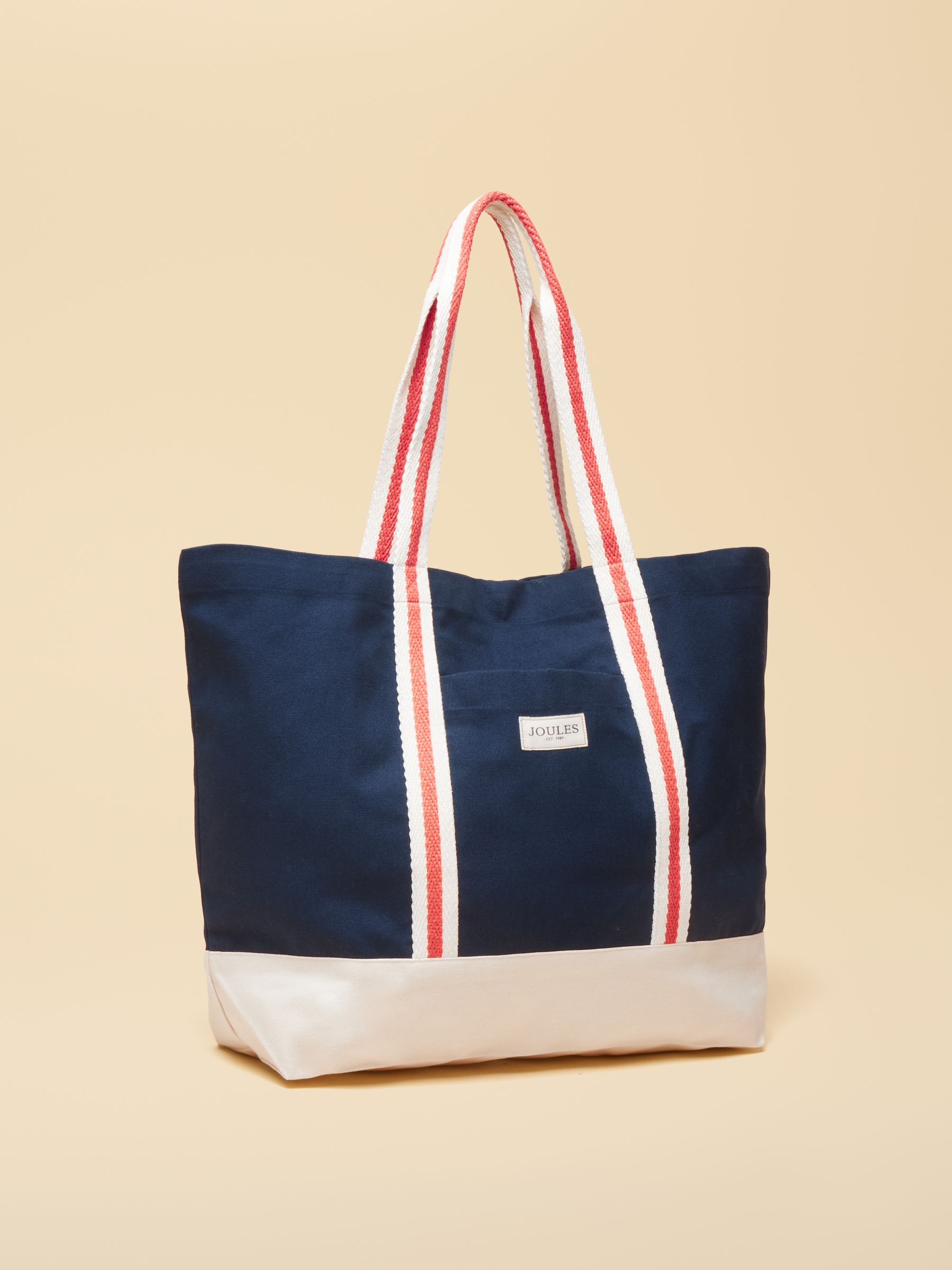 Promenade Navy Canvas Tote - Image 6 of 9