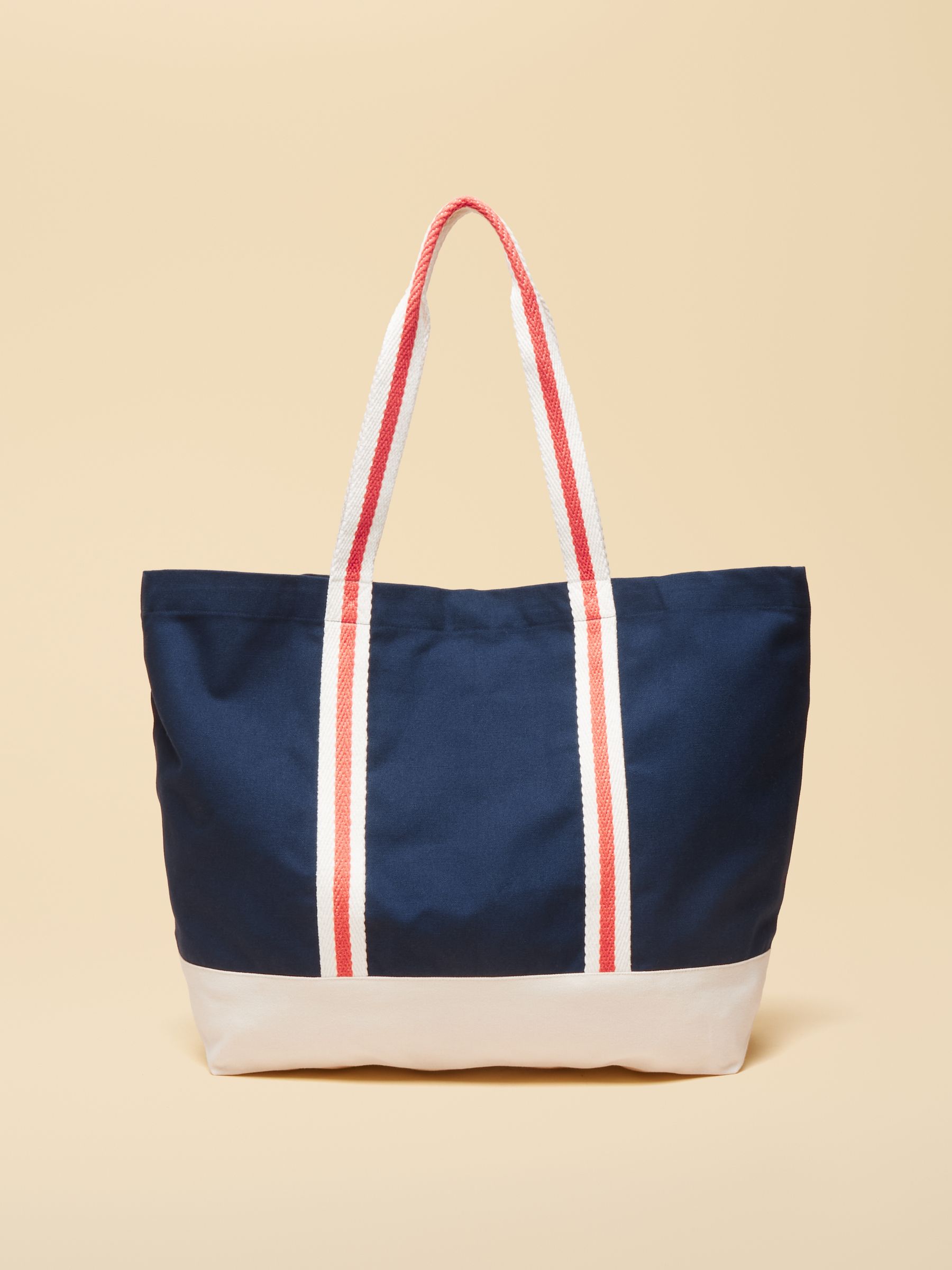 Promenade Navy Canvas Tote - Image 7 of 9