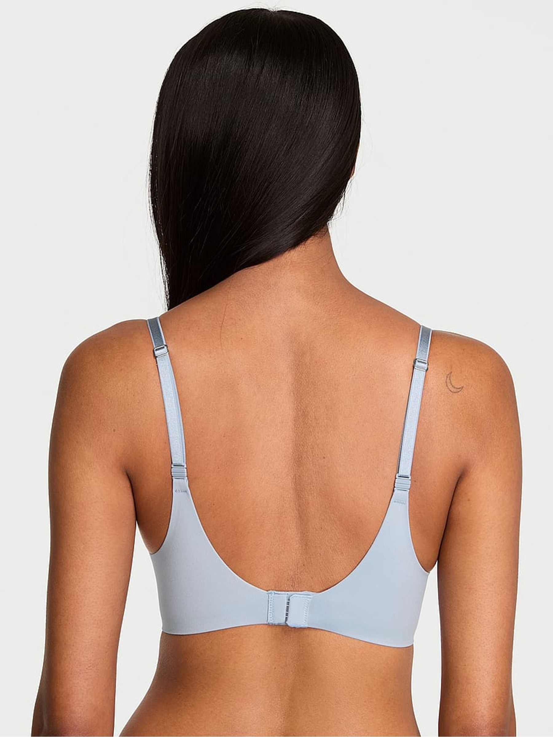 Blue Grey Non Wired Push Up Bra - Image 2 of 3