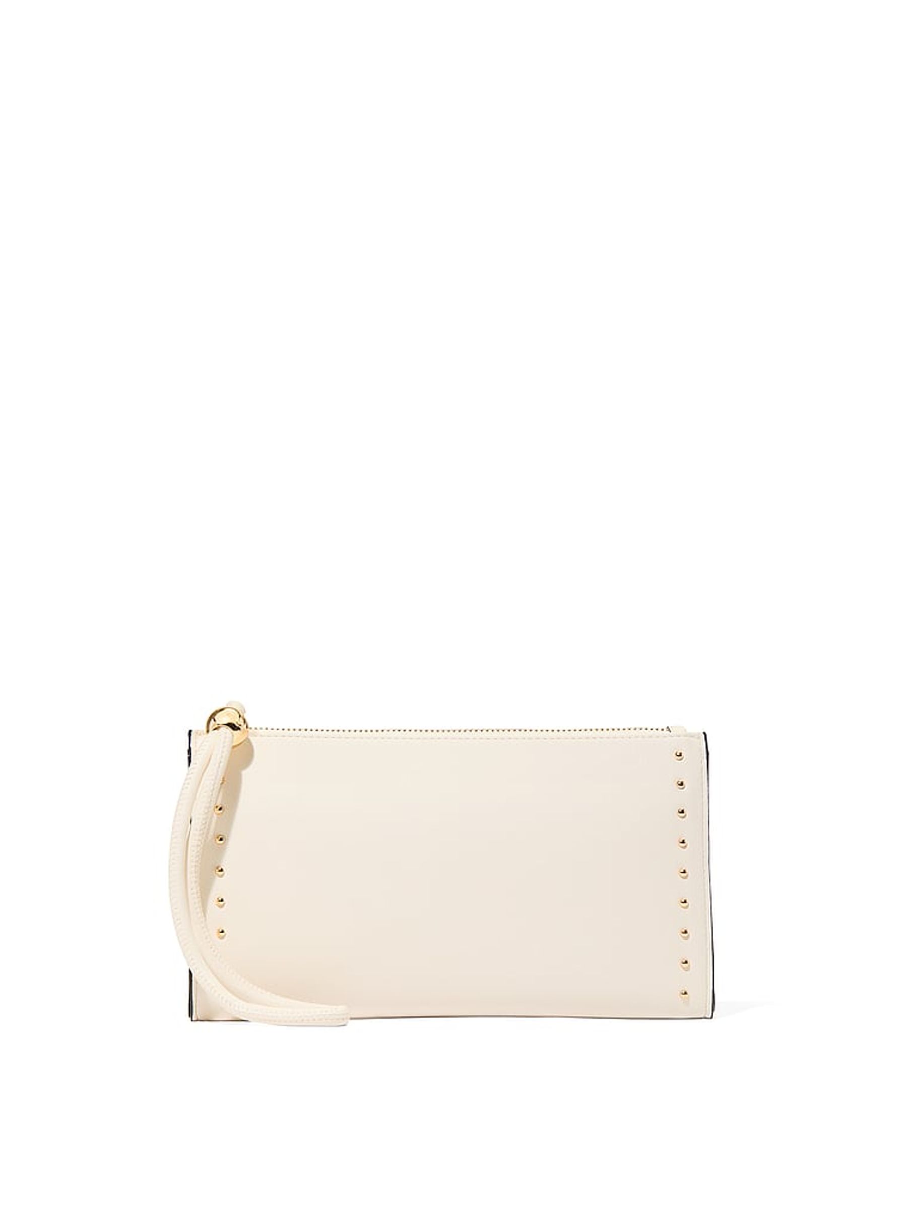Swan Stud Cream Clutch Bag - Image 2 of 2