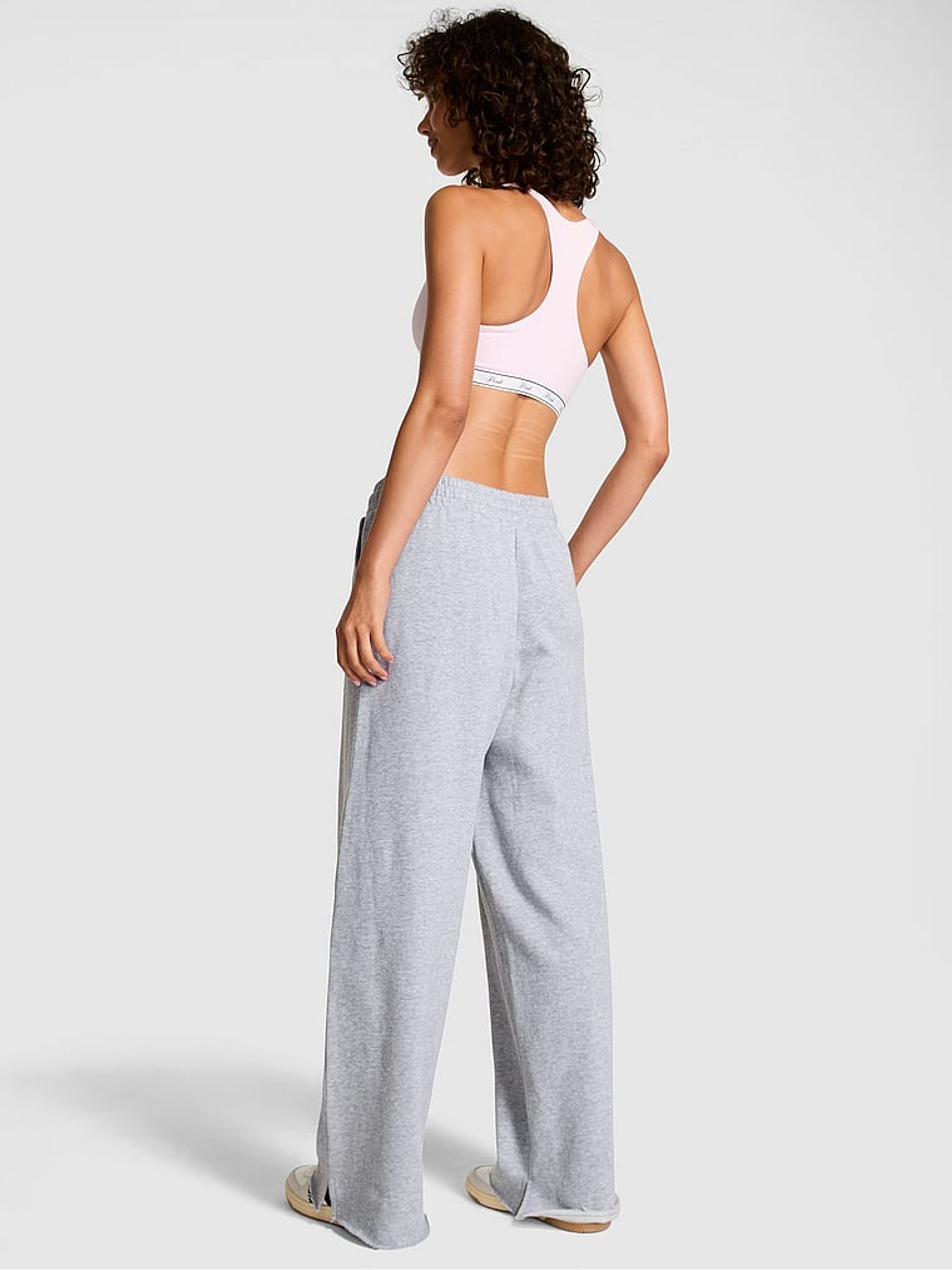 Heather Grey Fleece Joggers - Image 2 of 3