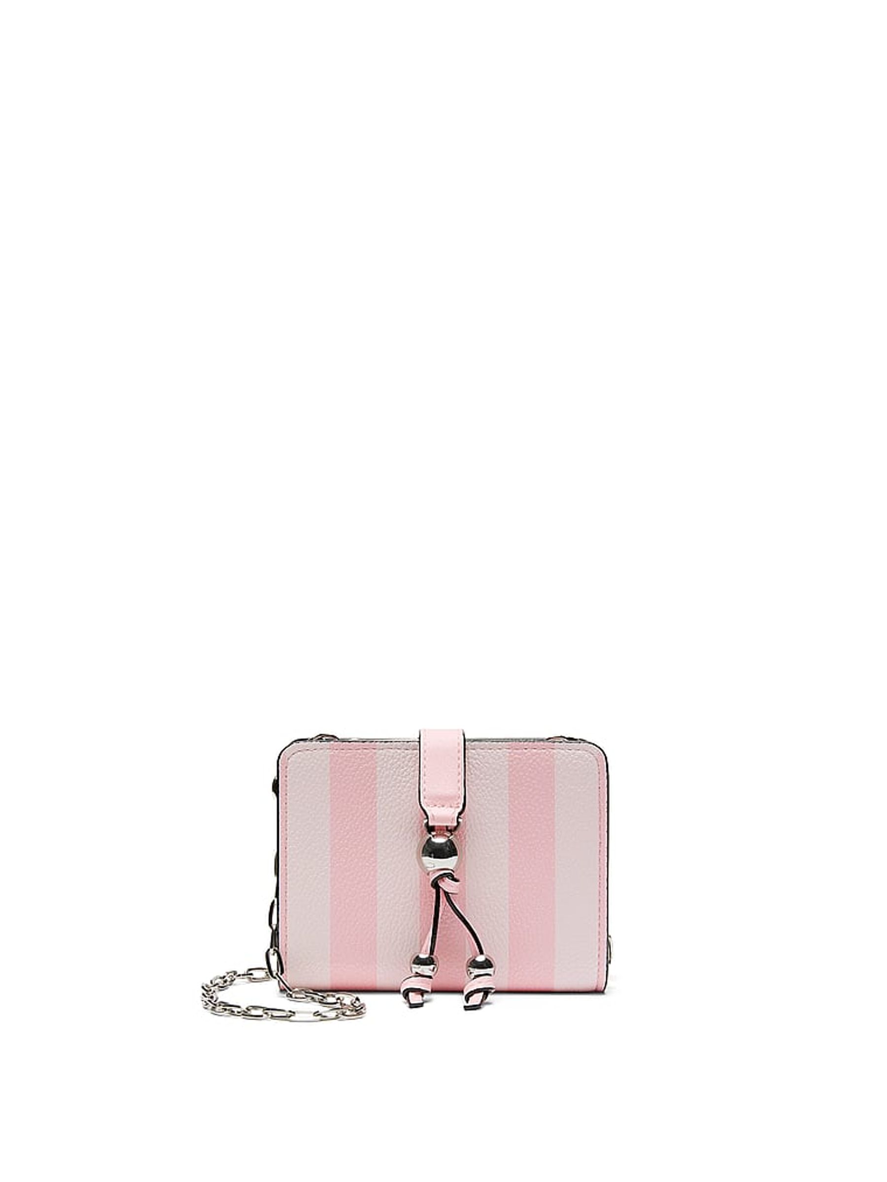 Iconic Stripe Pink Convertible Chain Wallet - Image 1 of 3