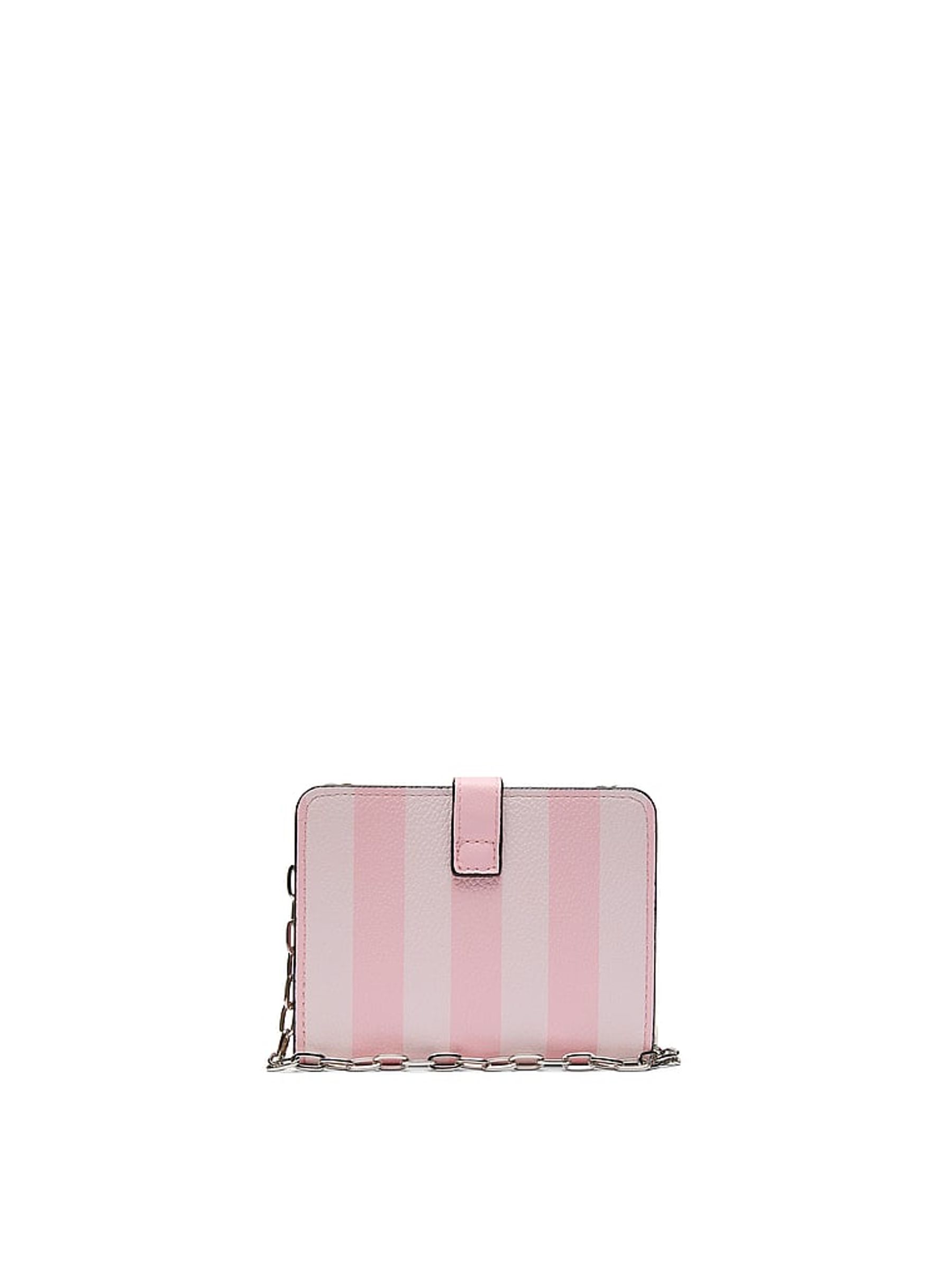 Iconic Stripe Pink Convertible Chain Wallet - Image 3 of 3