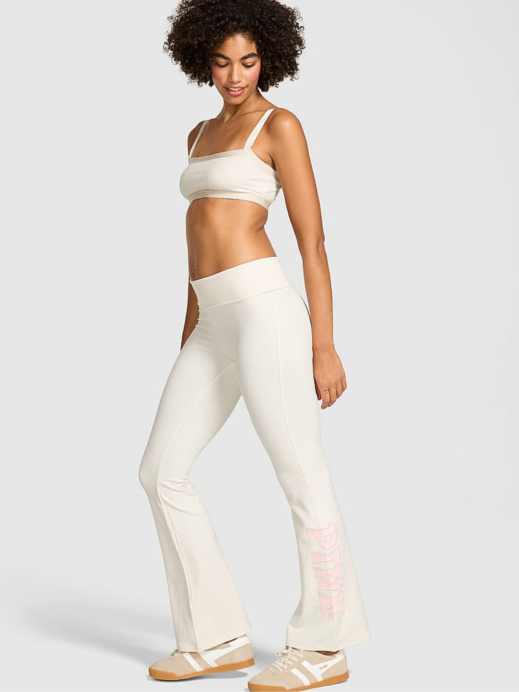 Winter White Foldover Flares Leggings - Image 1 of 3